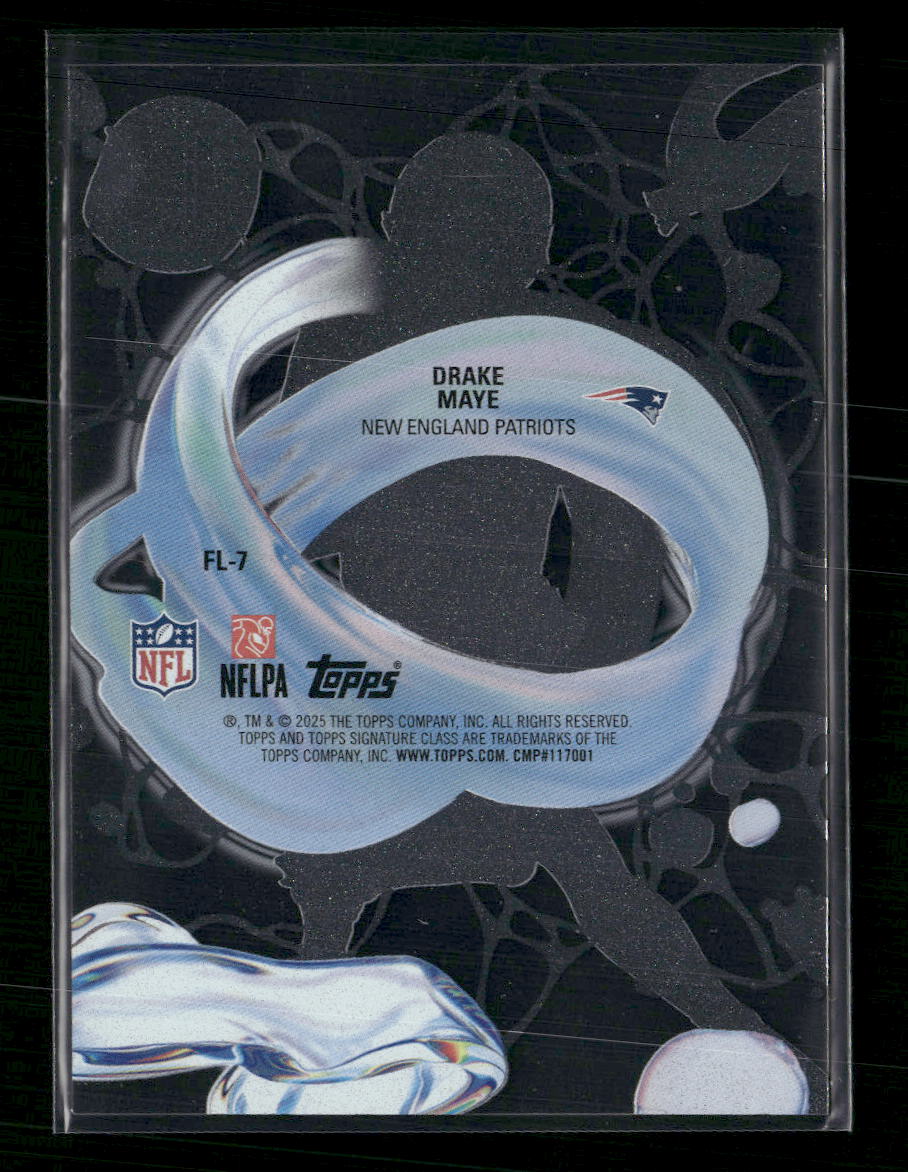 2025 Topps Signature Class Fluidity Drake Maye #FL-7 - Image 2