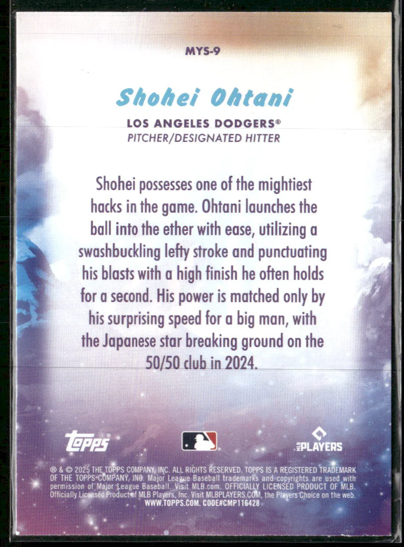 2025 Topps Update Mystical Shohei Ohtani #MYS-9 - Image 2