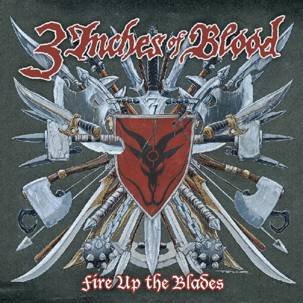 3 Inches Of Blood - Fire Up The Blades [Colored Vinyl] (Red) (Exp) (Can)