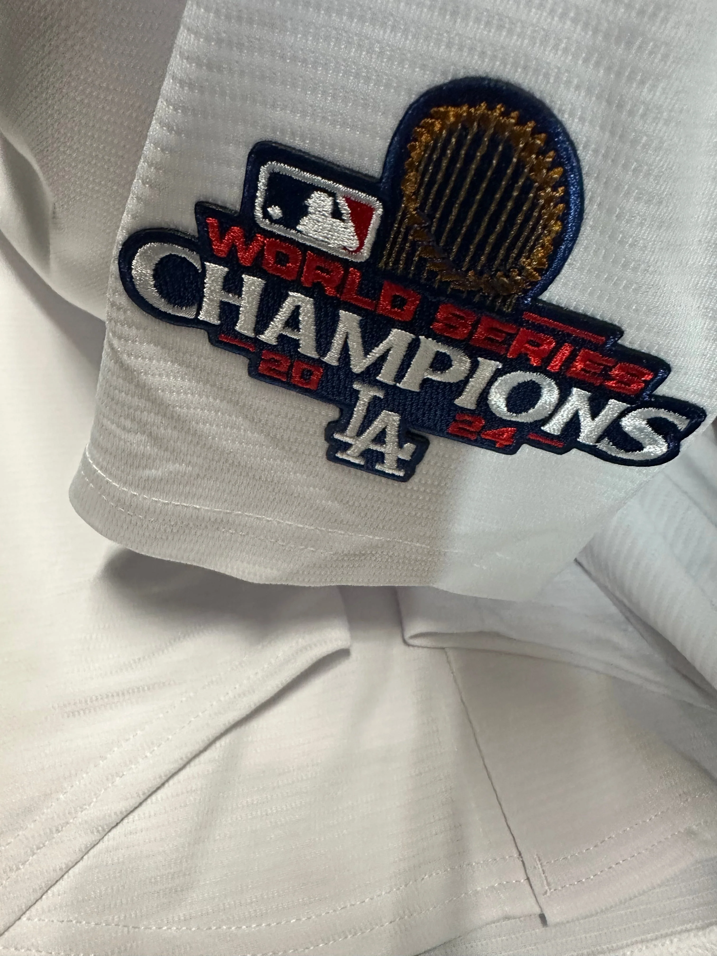 Autographed Freddie Freeman World Series Patch Jersey Signed - Image 4
