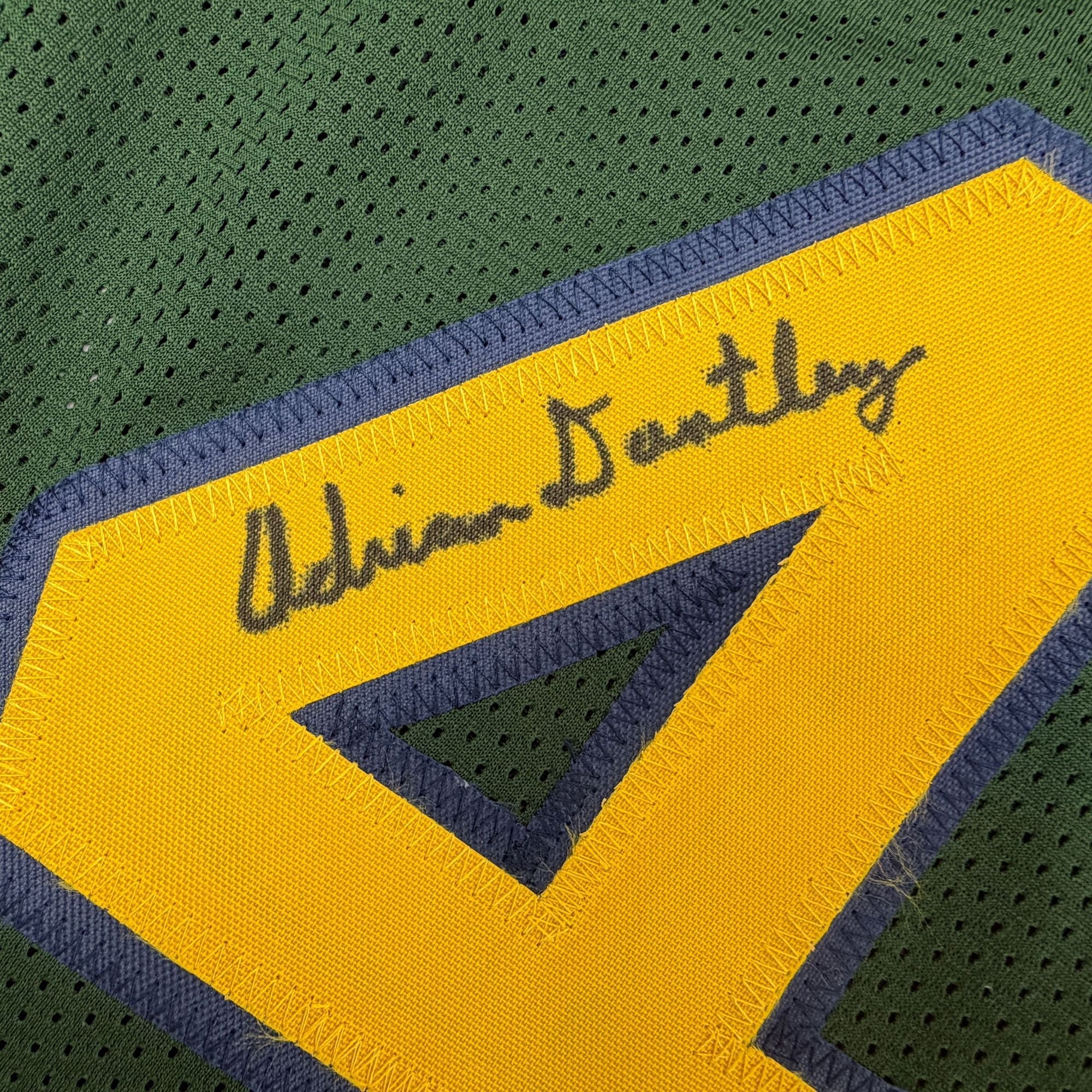 Autographed/Signed Adrian Dantley Notre Dame White College Basketball Jersey Beckett BAS COA - Image 3