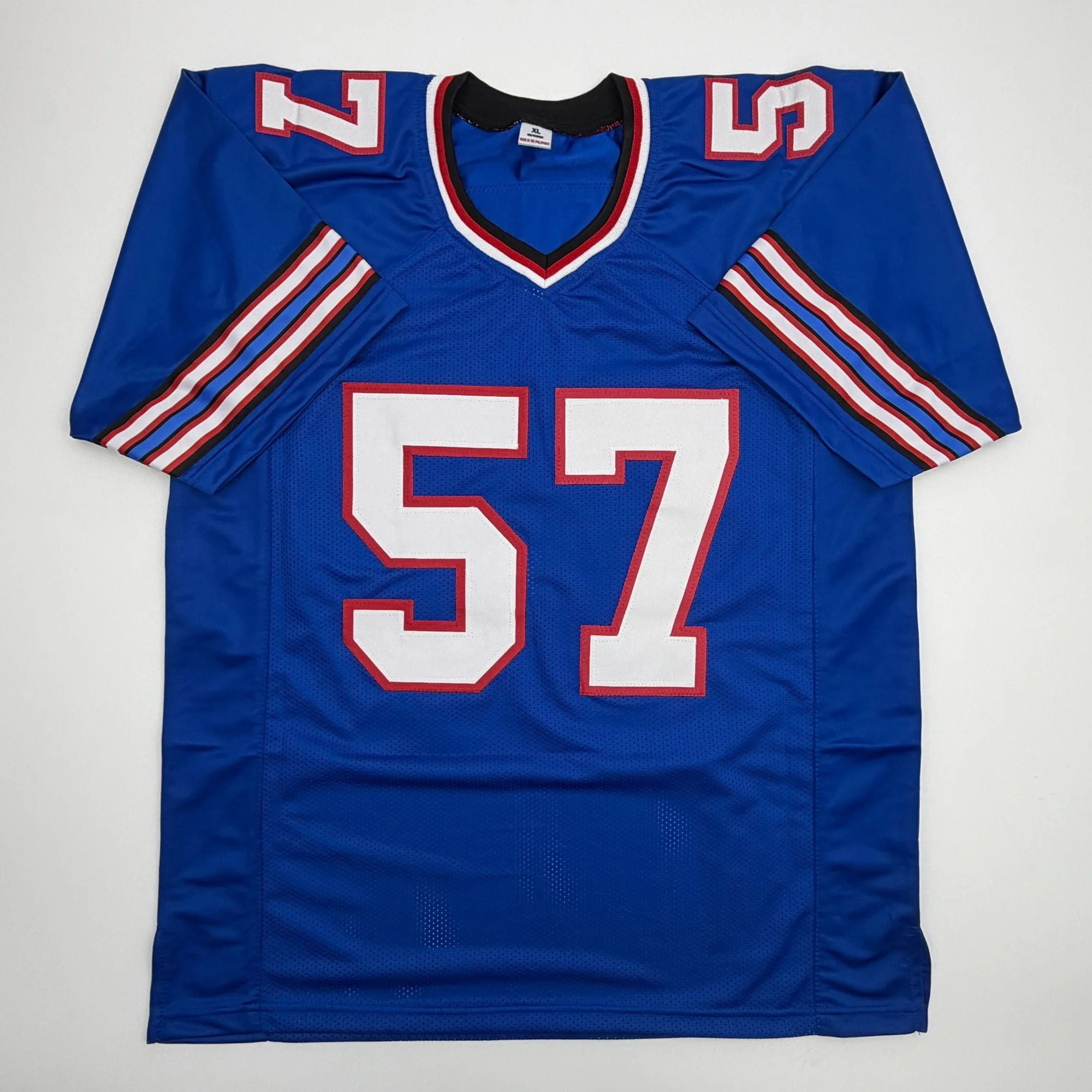 Autographed/Signed AJ A.J. Epenesa Buffalo Blue Football Jersey Beckett BAS COA - Image 4
