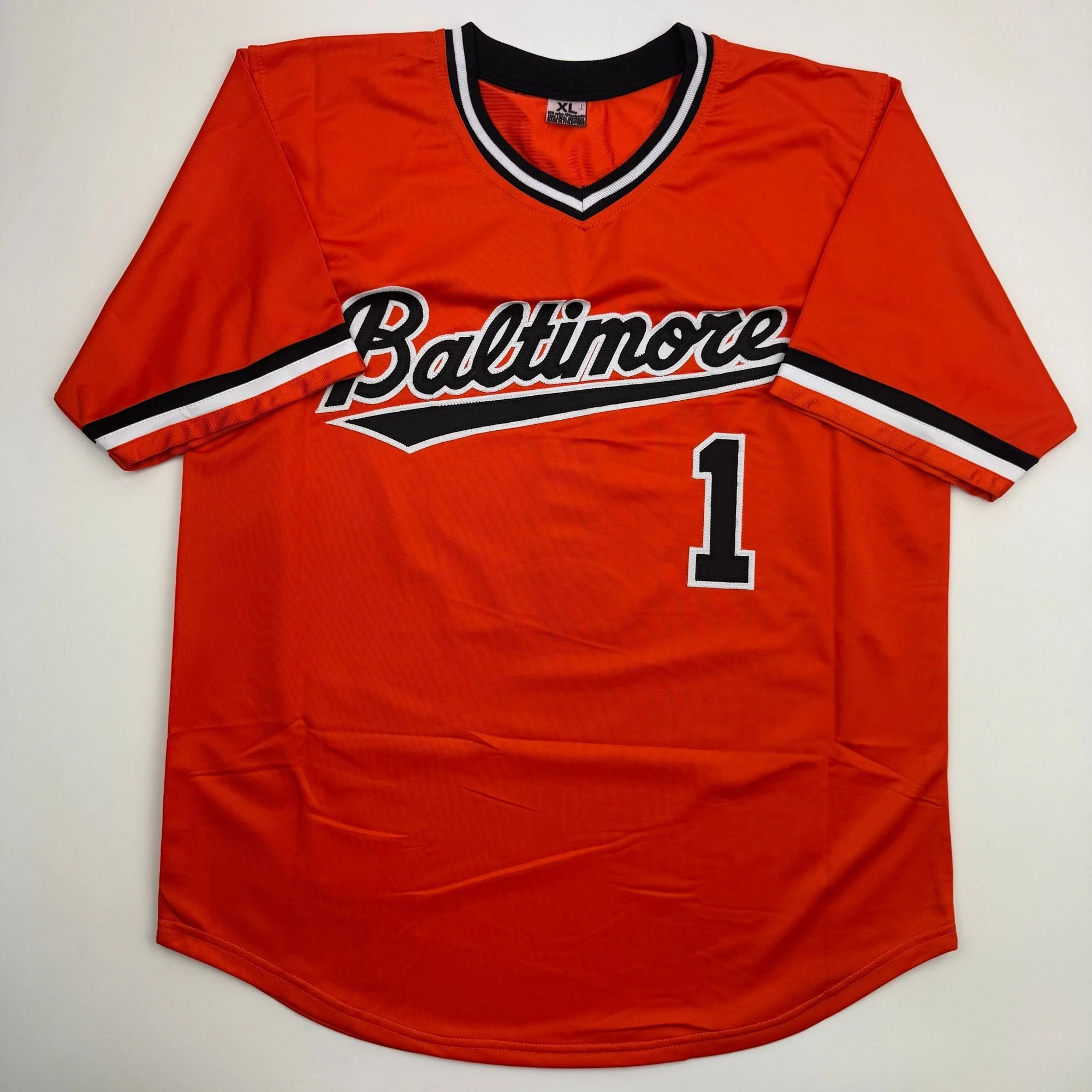 Autographed/Signed Al Bumbry 73 AL ROY Baltimore Orange Baseball Jersey Beckett BAS COA - Image 4