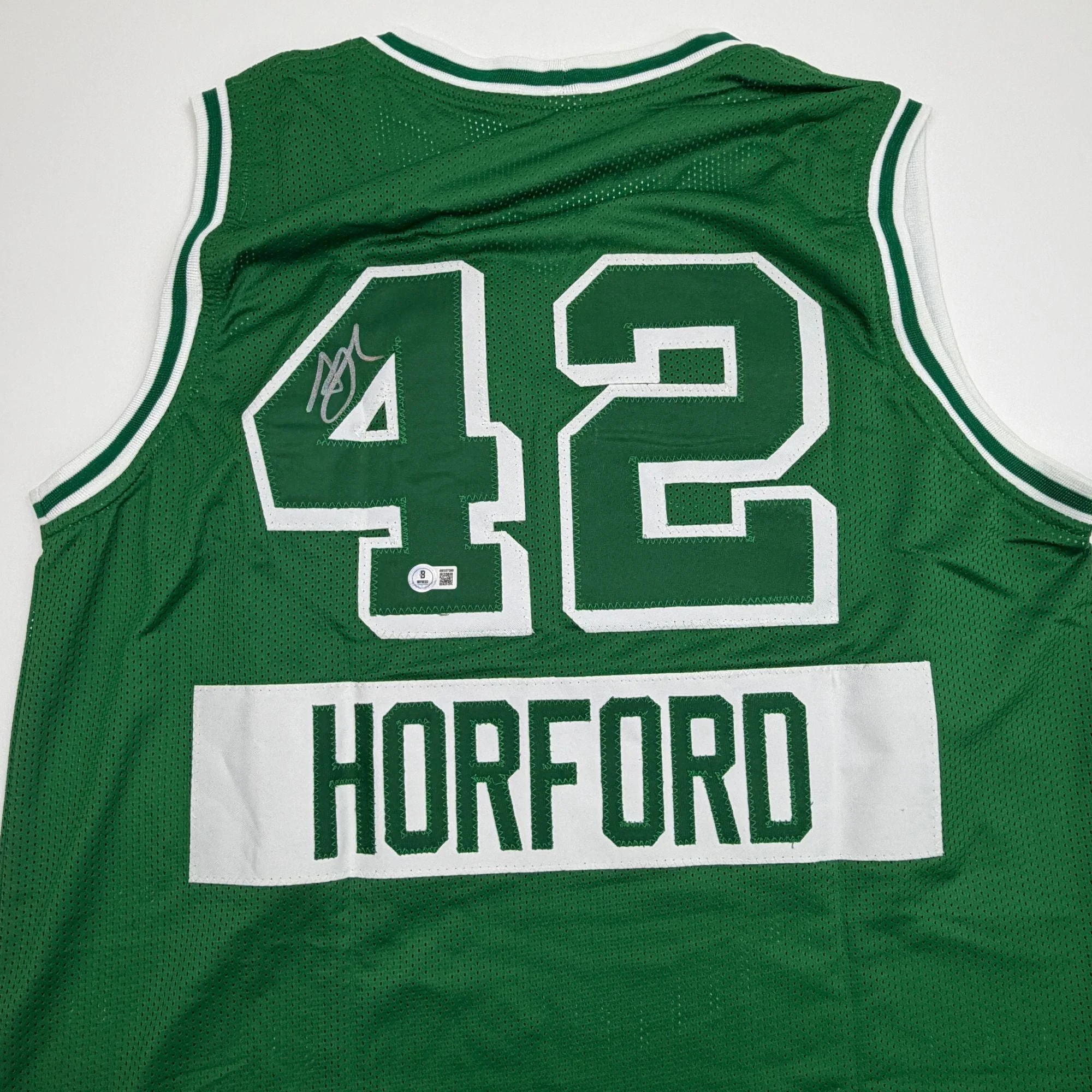 Autographed/Signed Al Horford Boston Green City Edition Basketball Jersey Beckett BAS COA - Image 2
