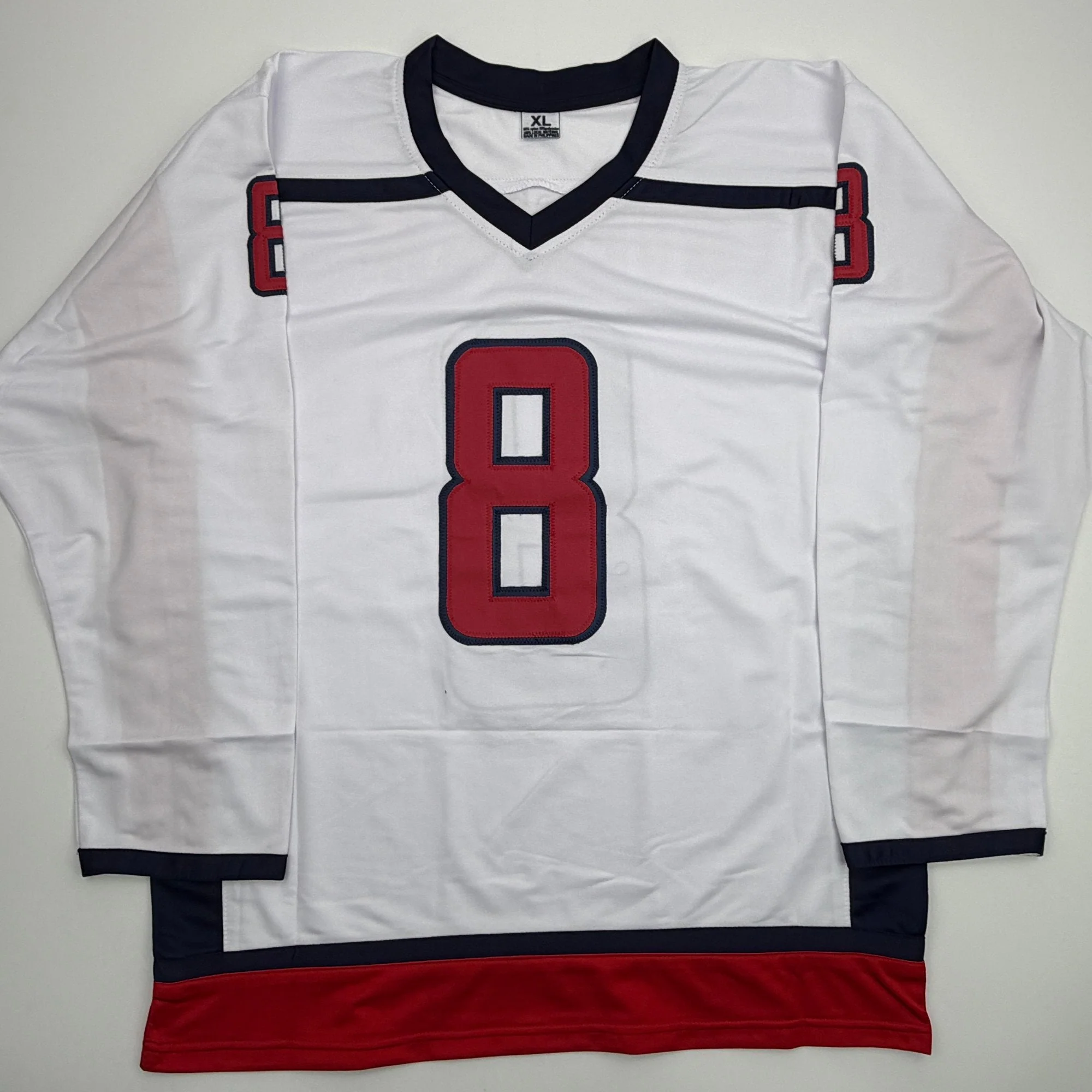 Autographed/Signed Alexander Alex Ovechkin Washington White Hockey Jersey Beckett BAS COA - Image 4