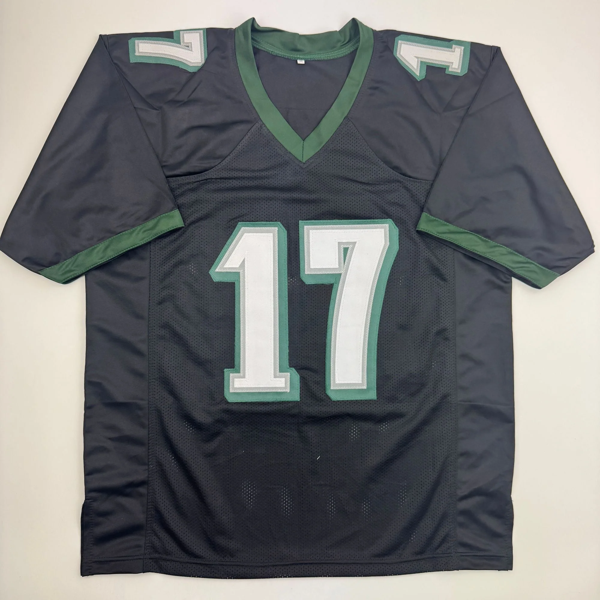Autographed/Signed Alshon Jeffery Philadelphia Black Football Jersey Beckett BAS COA - Image 4