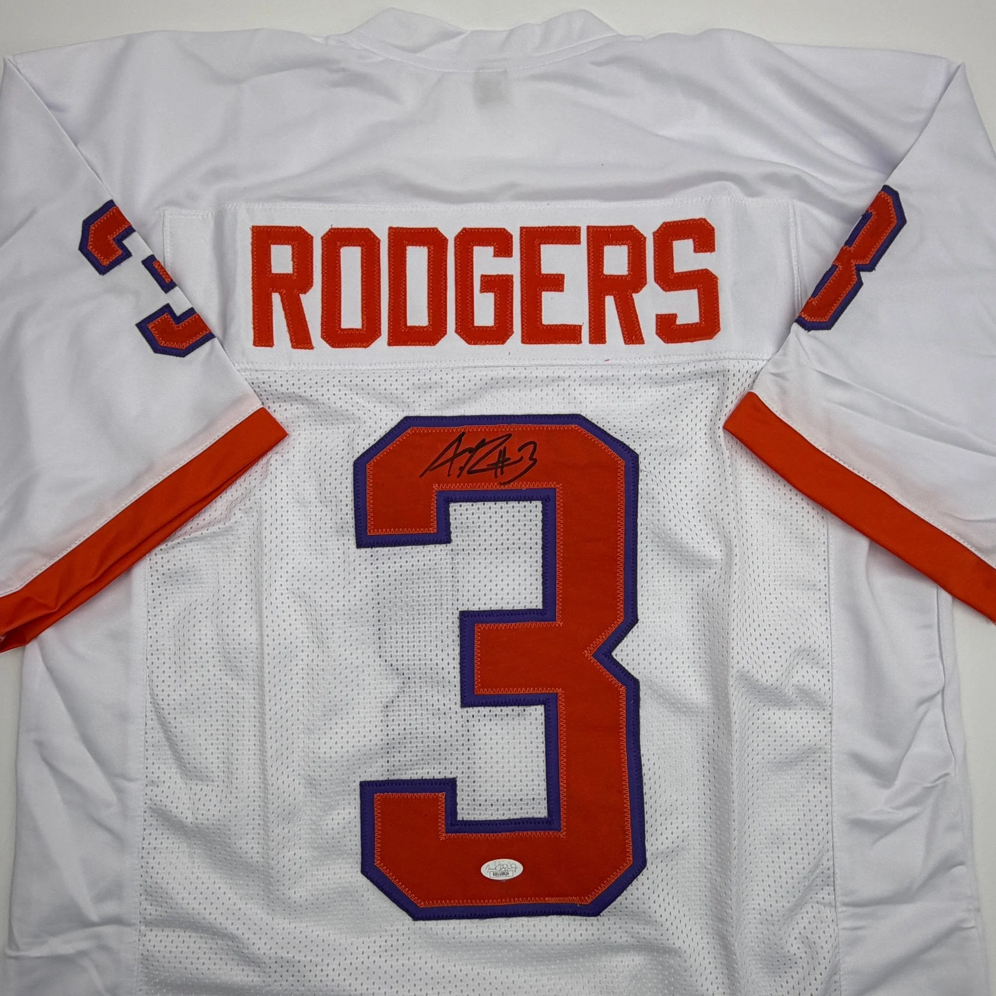 Autographed/Signed Amari Rodgers Clemson White College Football Jersey JSA COA - Image 2