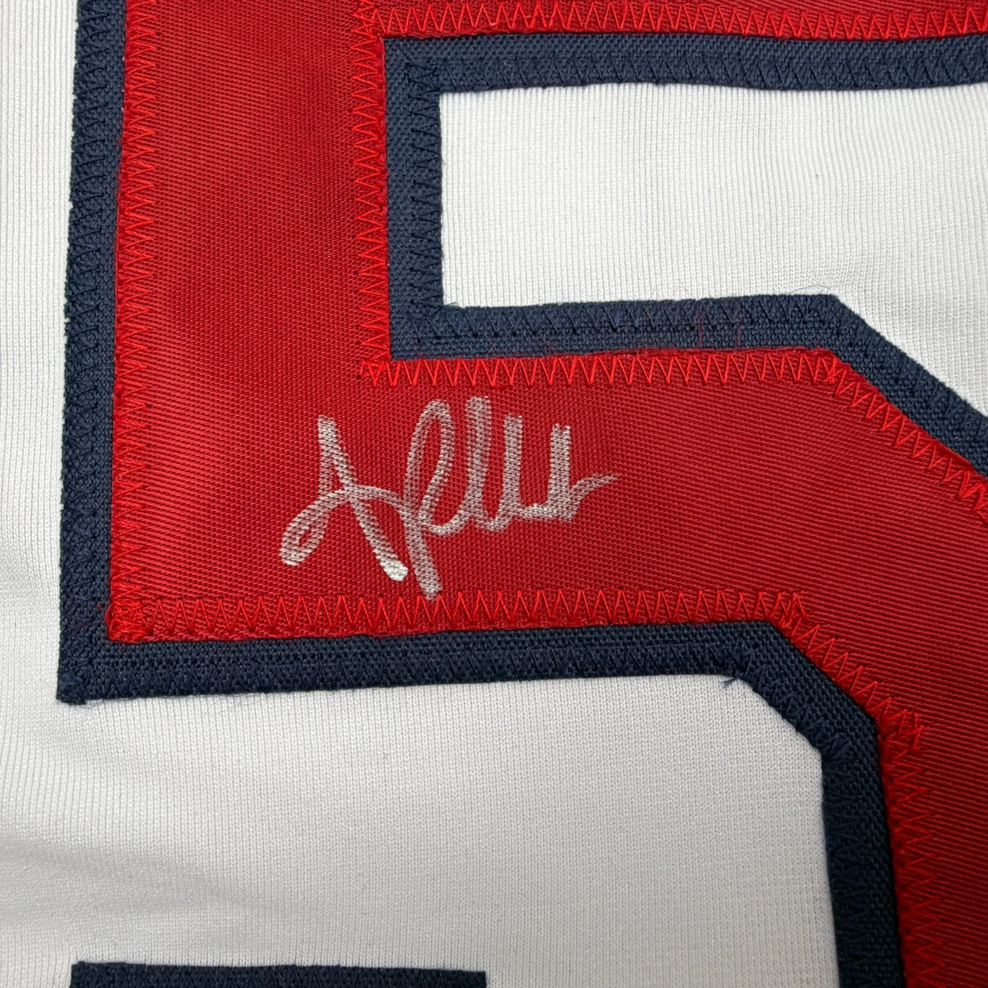 Autographed/Signed Andre Pallante St. Louis White Baseball Jersey JSA COA - Image 3