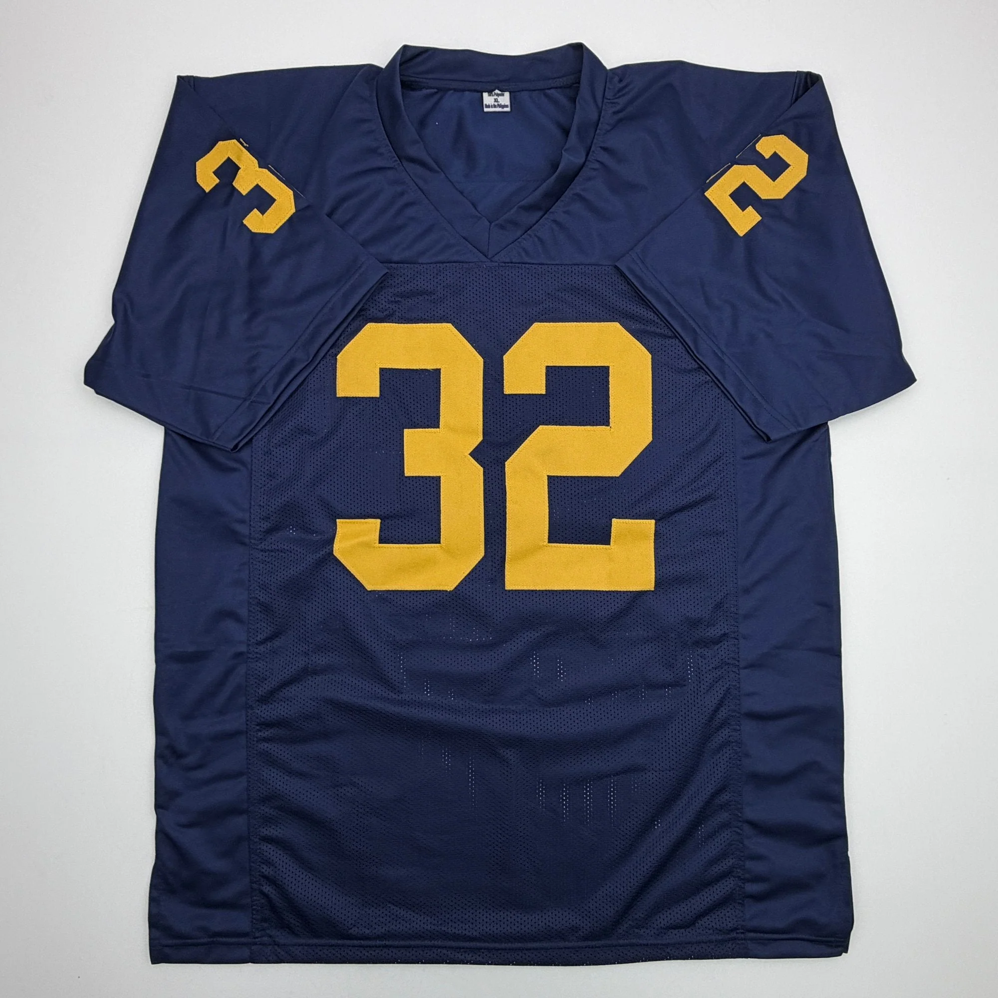 Autographed/Signed Anthony Thomas Michigan Blue College Football Jersey JSA COA - Image 4