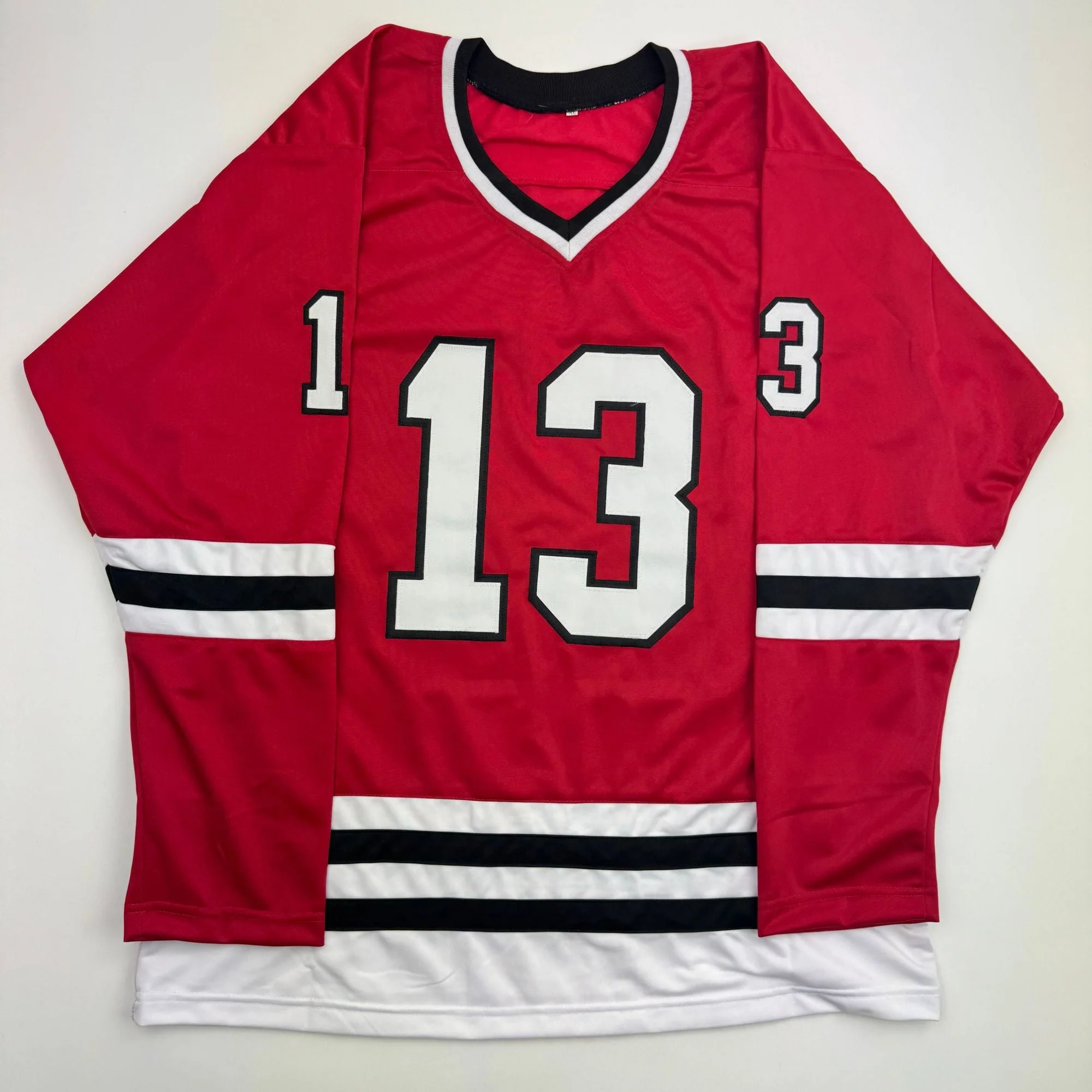 Autographed/Signed Ari Lehman Jason Voorhees Friday The 13th Movie Red Jersey JSA COA - Image 4