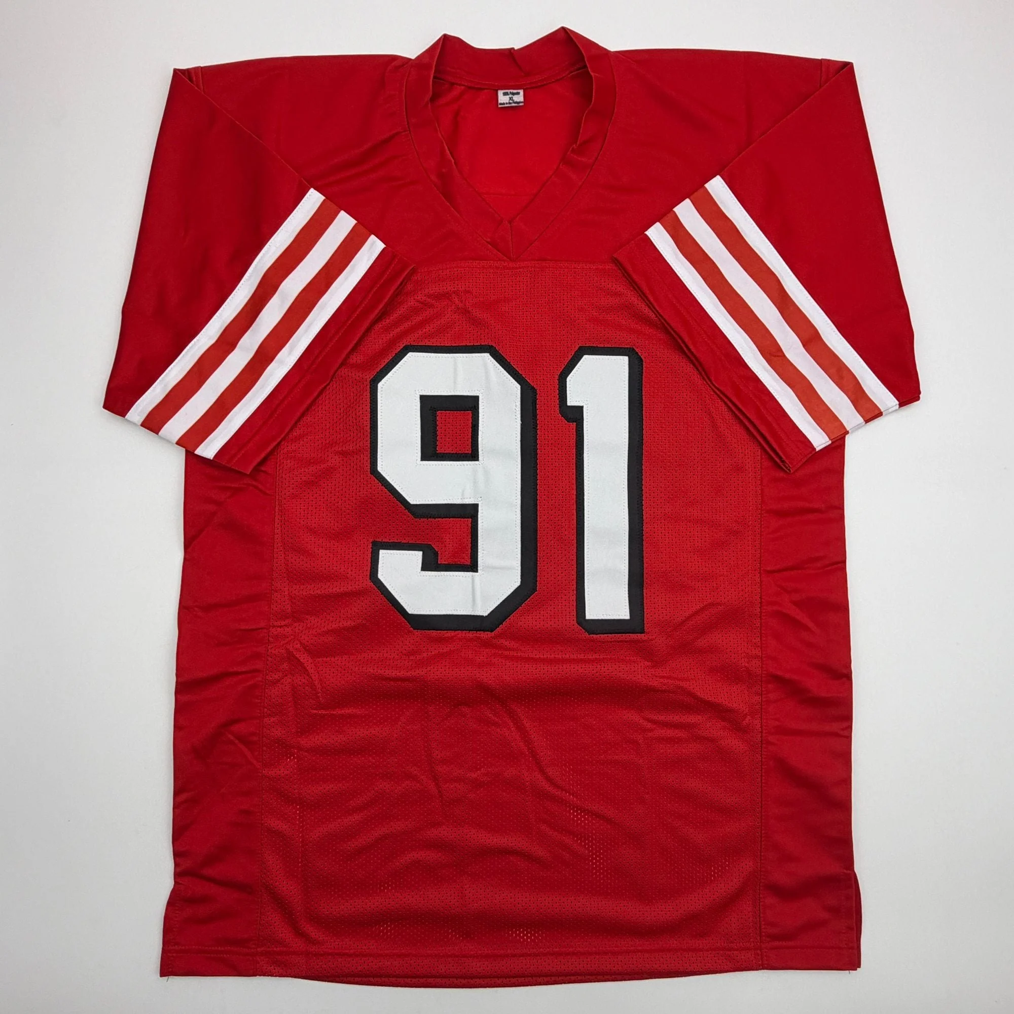 Autographed/Signed Arik Armstead San Francisco Red Alternate Football Jersey Pristine PA COA - Image 4