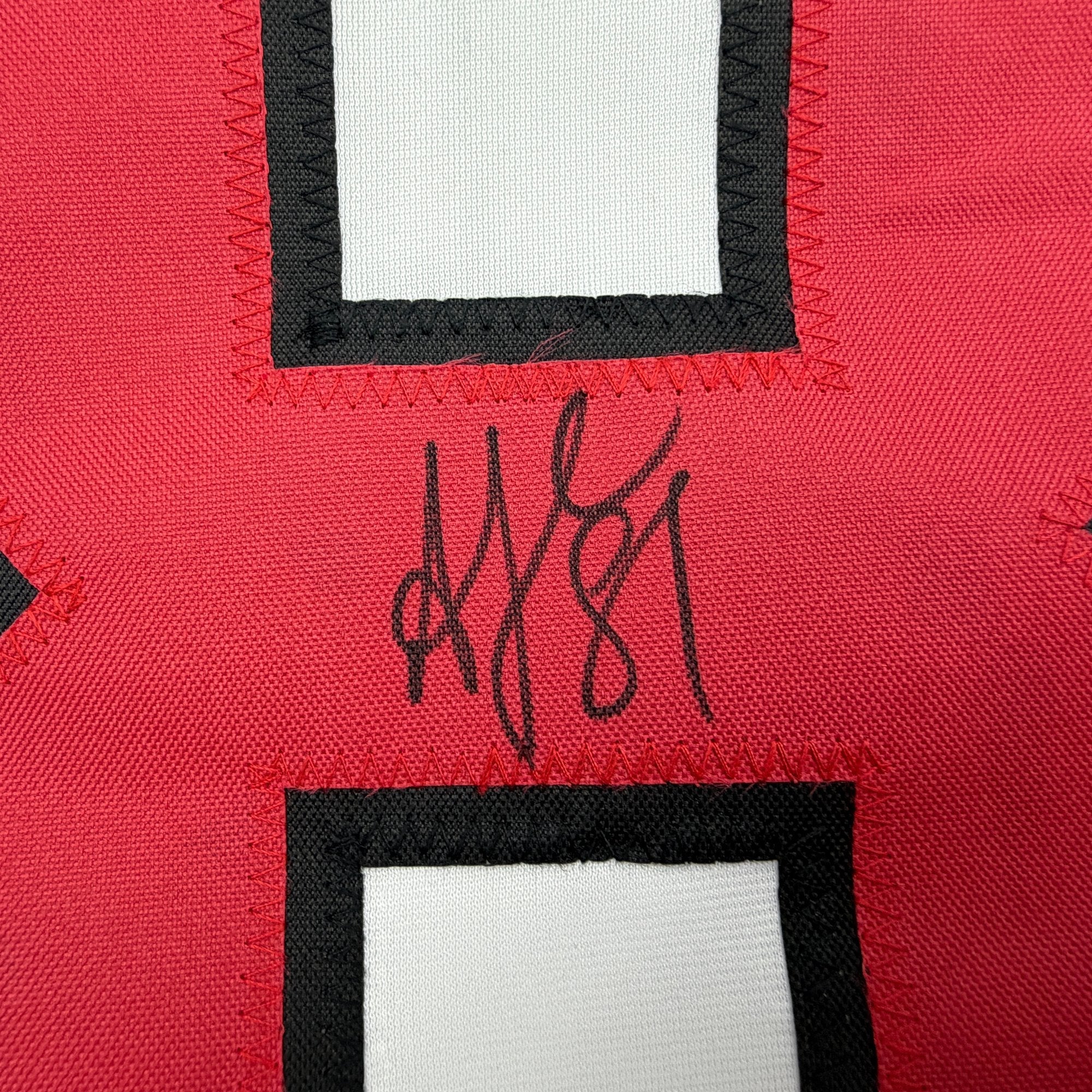 Autographed/Signed Arseni Gritsyuk New Jersey NJ White Hockey Jersey JSA COA - Image 3