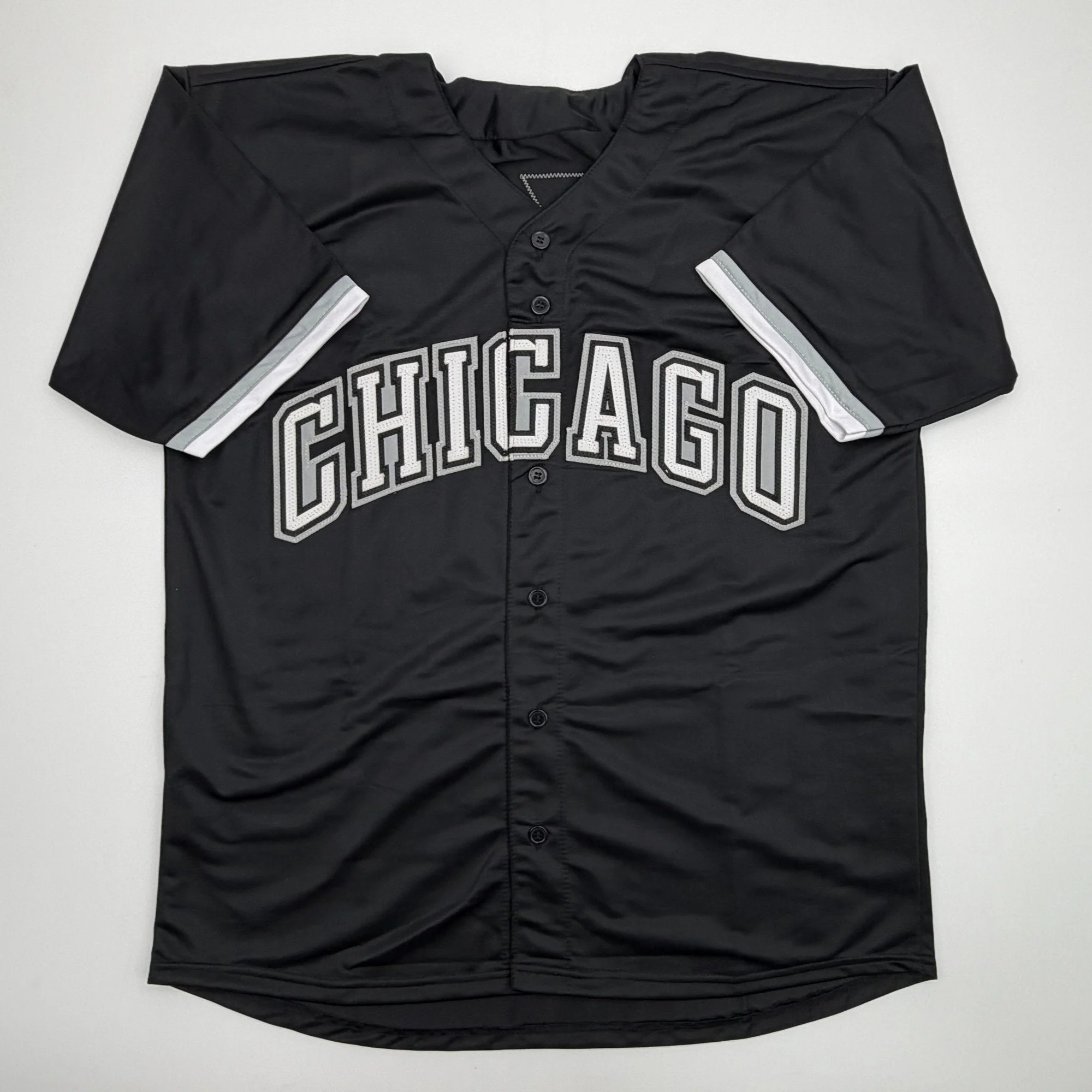 Autographed/Signed Bo Jackson Chicago Black Baseball Jersey Beckett BAS COA - Image 4