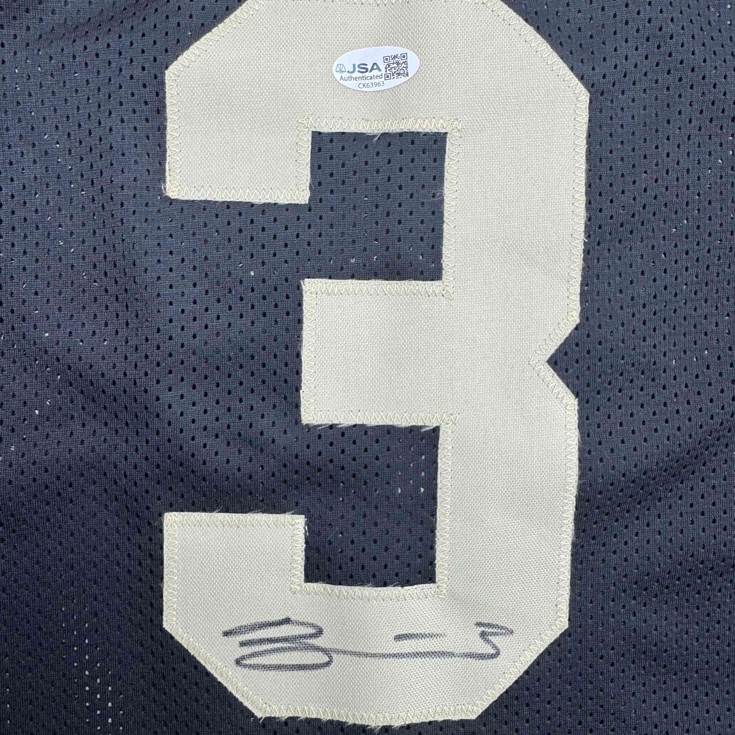 Autographed/Signed Braden Smith Purdue Black College Basketball Jersey JSA COA - Image 3
