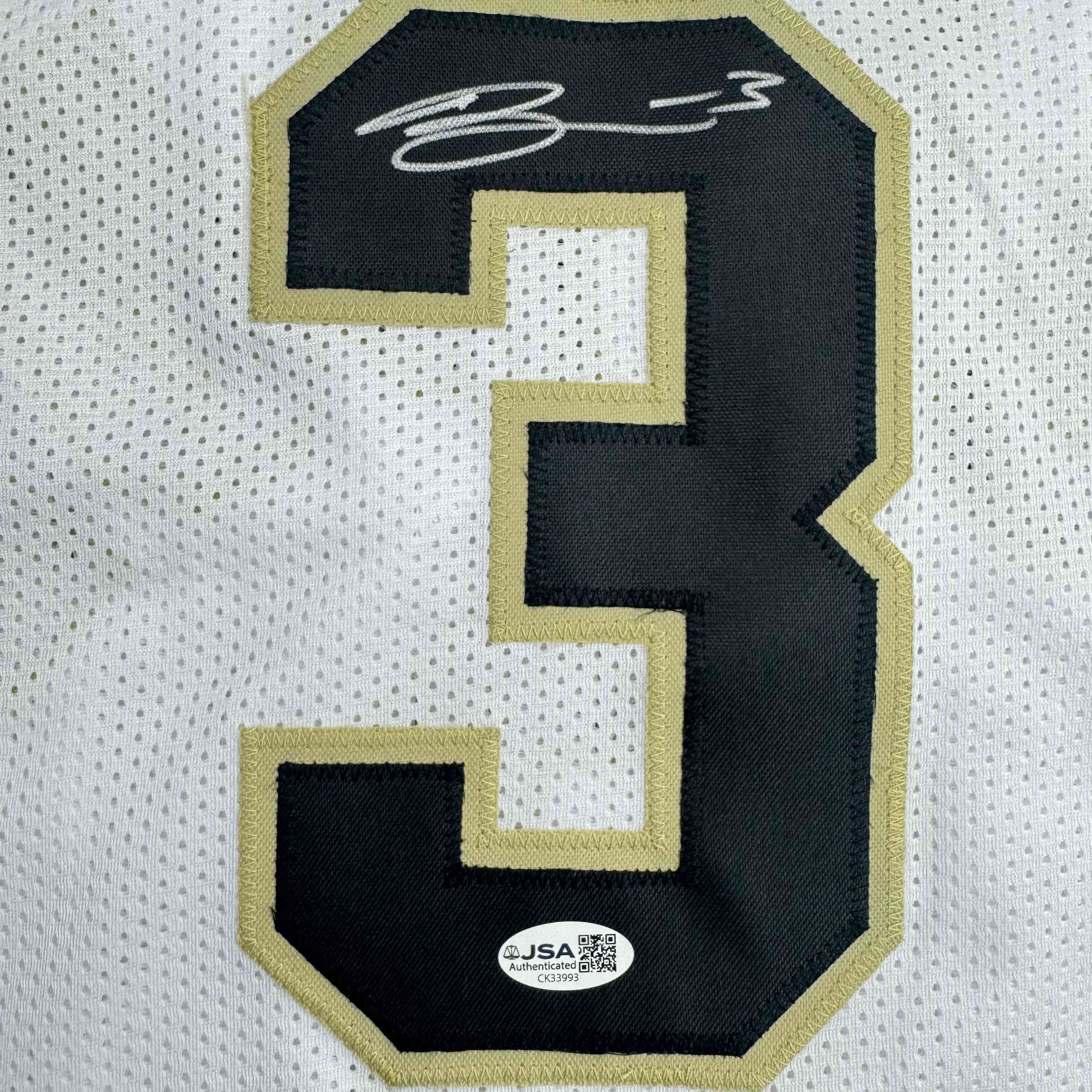 Autographed/Signed Braden Smith Purdue White College Basketball Jersey JSA COA - Image 3