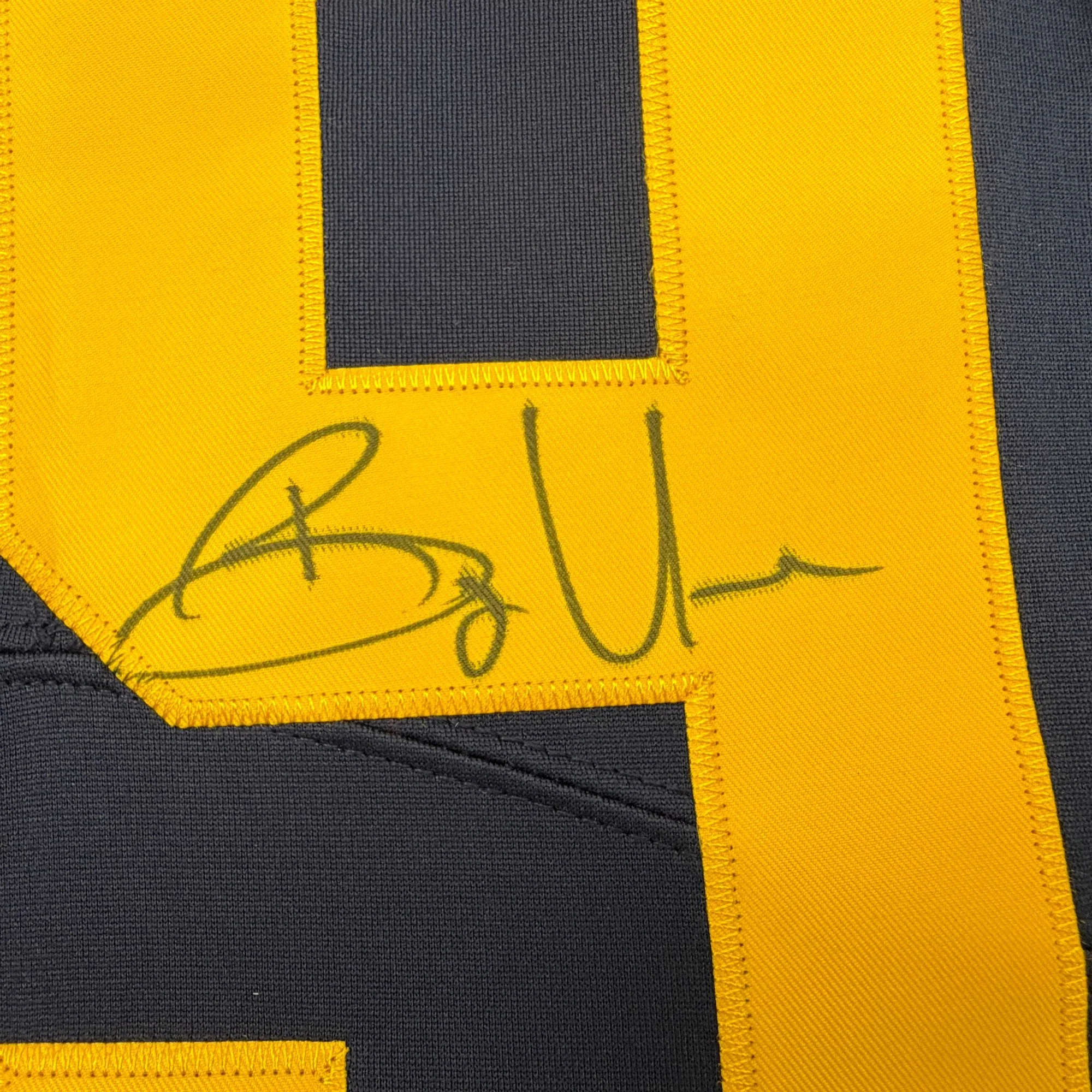 Autographed/Signed Bryce Underwood Michigan Blue College Football Jersey JSA COA - Image 3