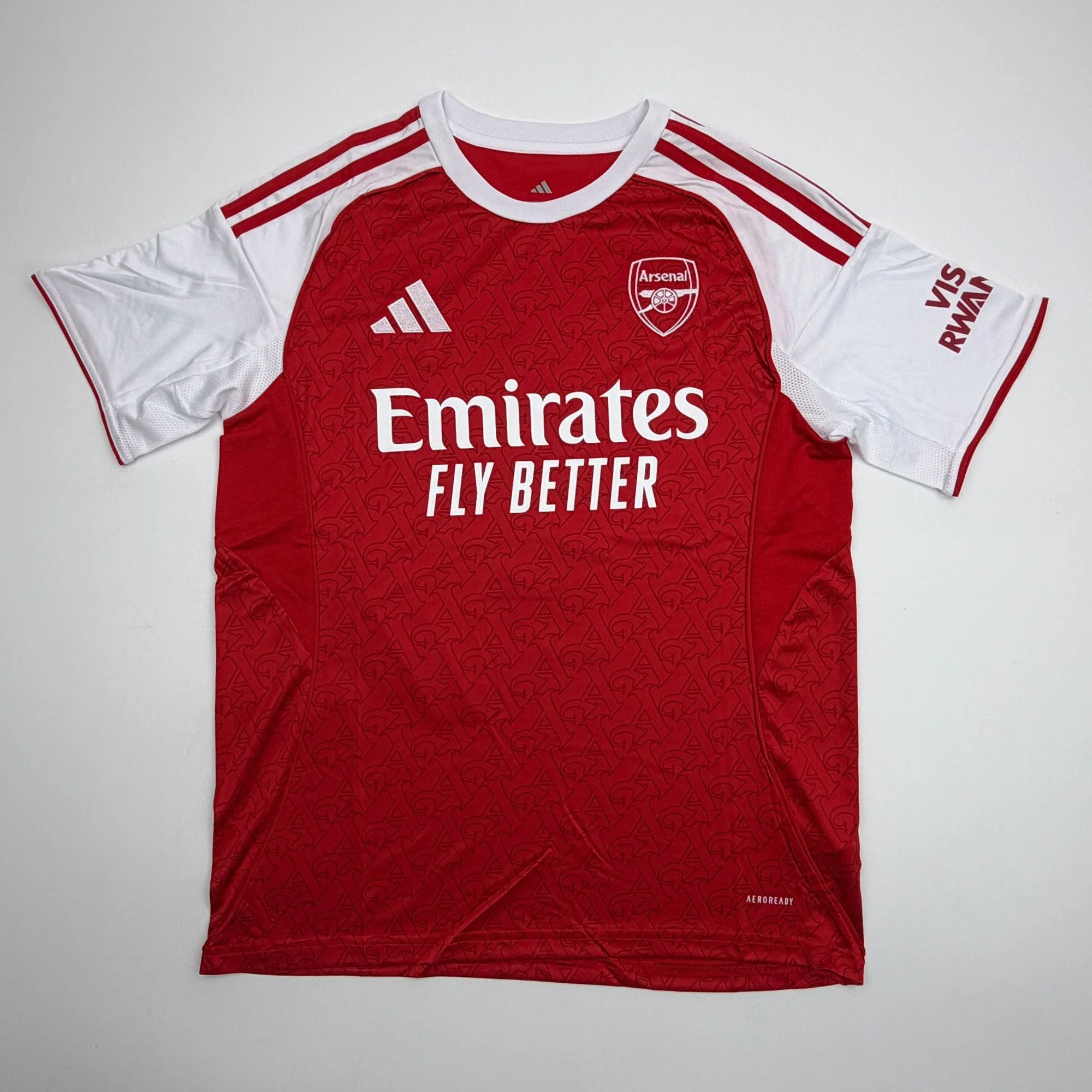 Autographed/Signed Buyako Saka Arsenal Red Soccer Futbol Jersey Beckett BAS COA - Image 4