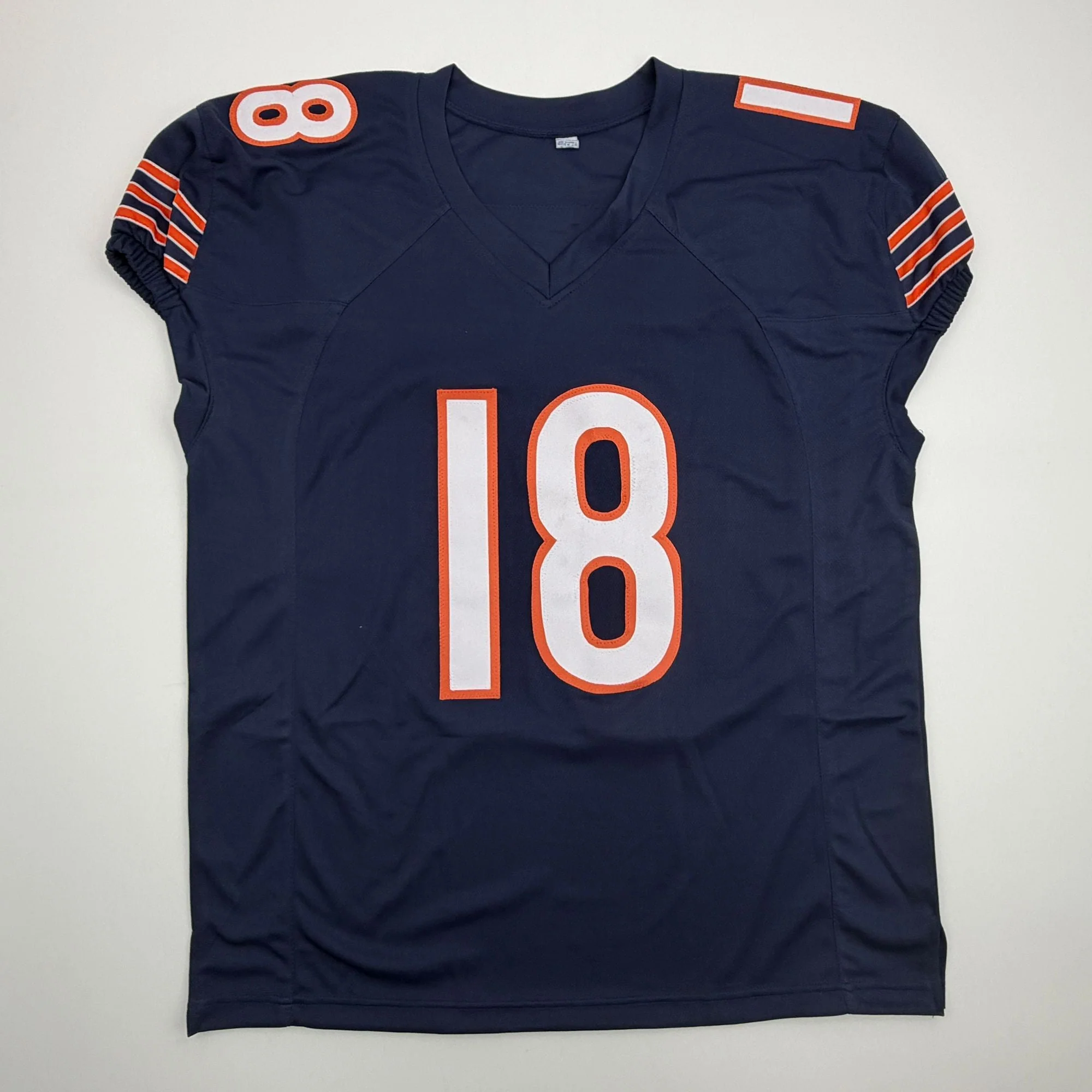 Autographed/Signed Caleb Williams Chicago Blue Pro Cut Football Jersey PSA/DNA COA - Image 4