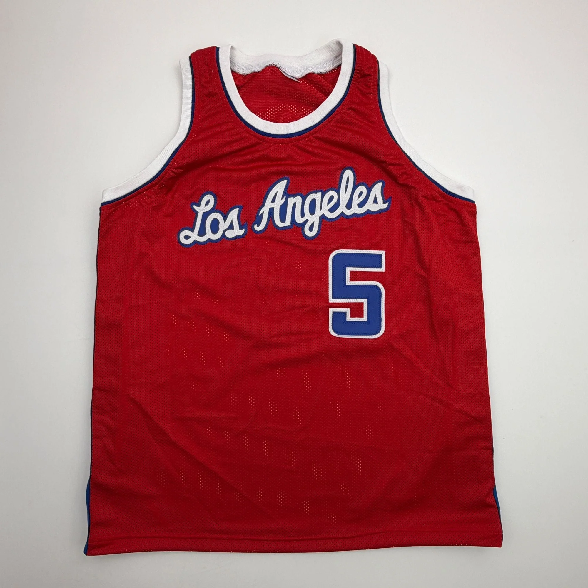 Autographed/Signed Caron Butler Los Angeles Red Basketball Jersey Beckett BAS COA - Image 4
