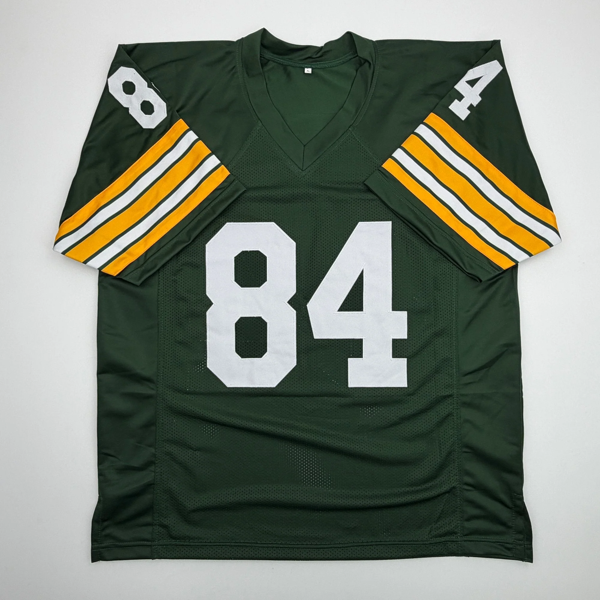 Autographed/Signed Carroll Dale Green Bay Green Football Jersey JSA COA - Image 4
