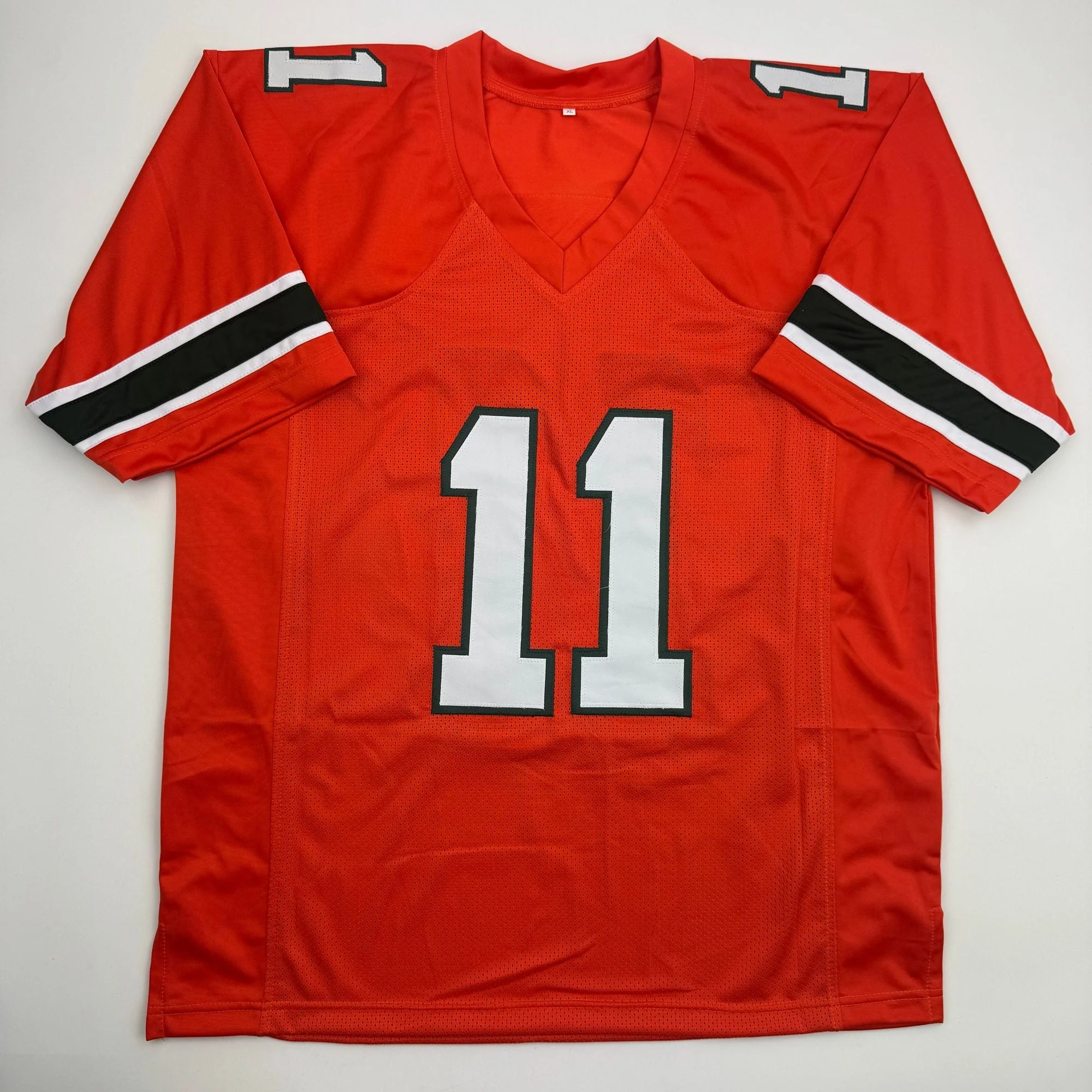 Autographed/Signed Carson Beck Miami Orange College Football Jersey Beckett BAS COA - Image 2