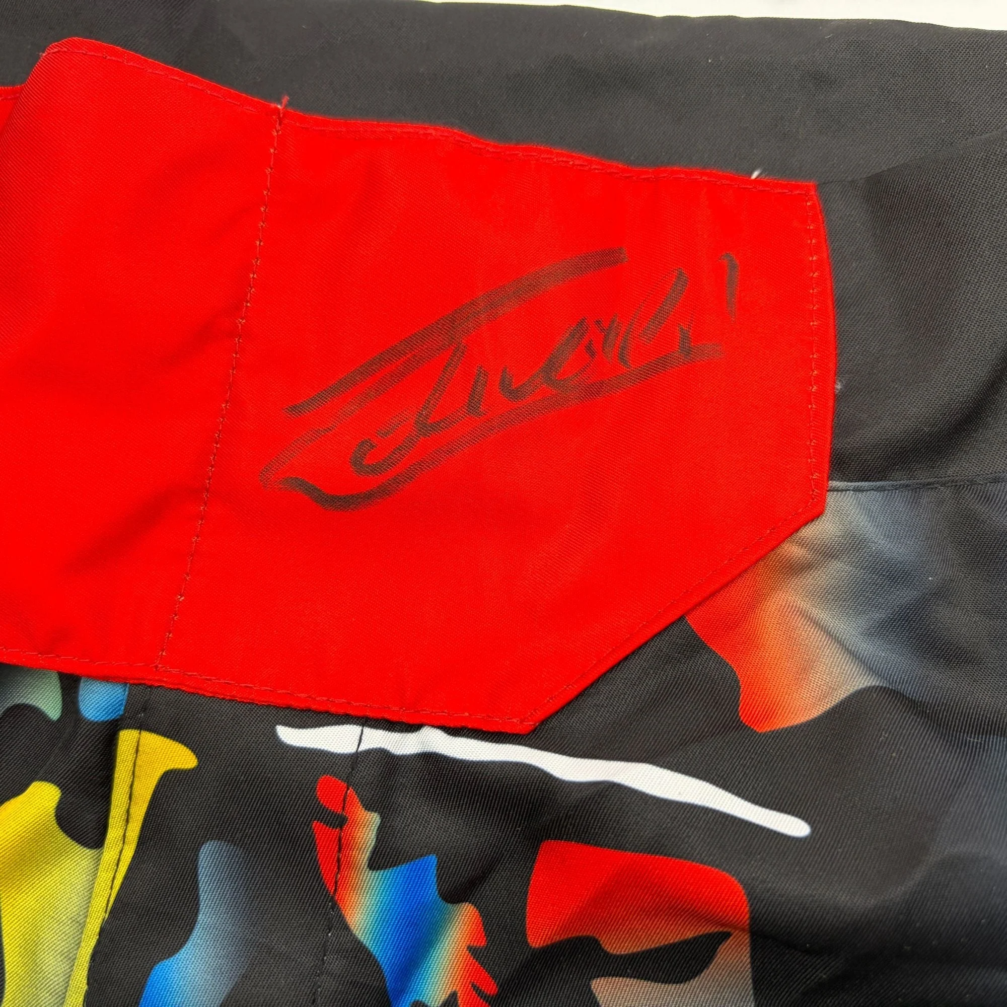 Autographed/Signed Charles Oliveira UFC MMA Ultimate Fighting Trunks Shorts PSA/DNA COA - Image 2