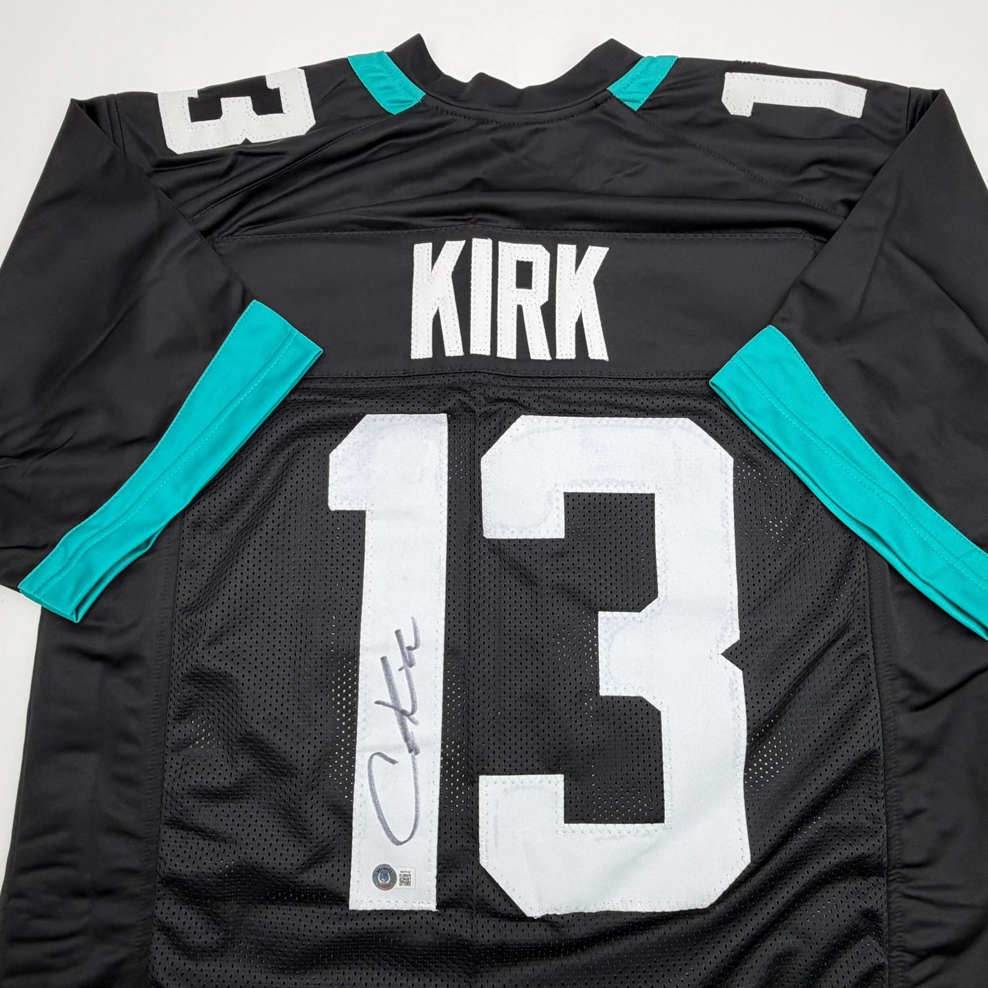 Autographed/Signed Christian Kirk Jacksonville Black Football Jersey Beckett BAS COA - Image 2
