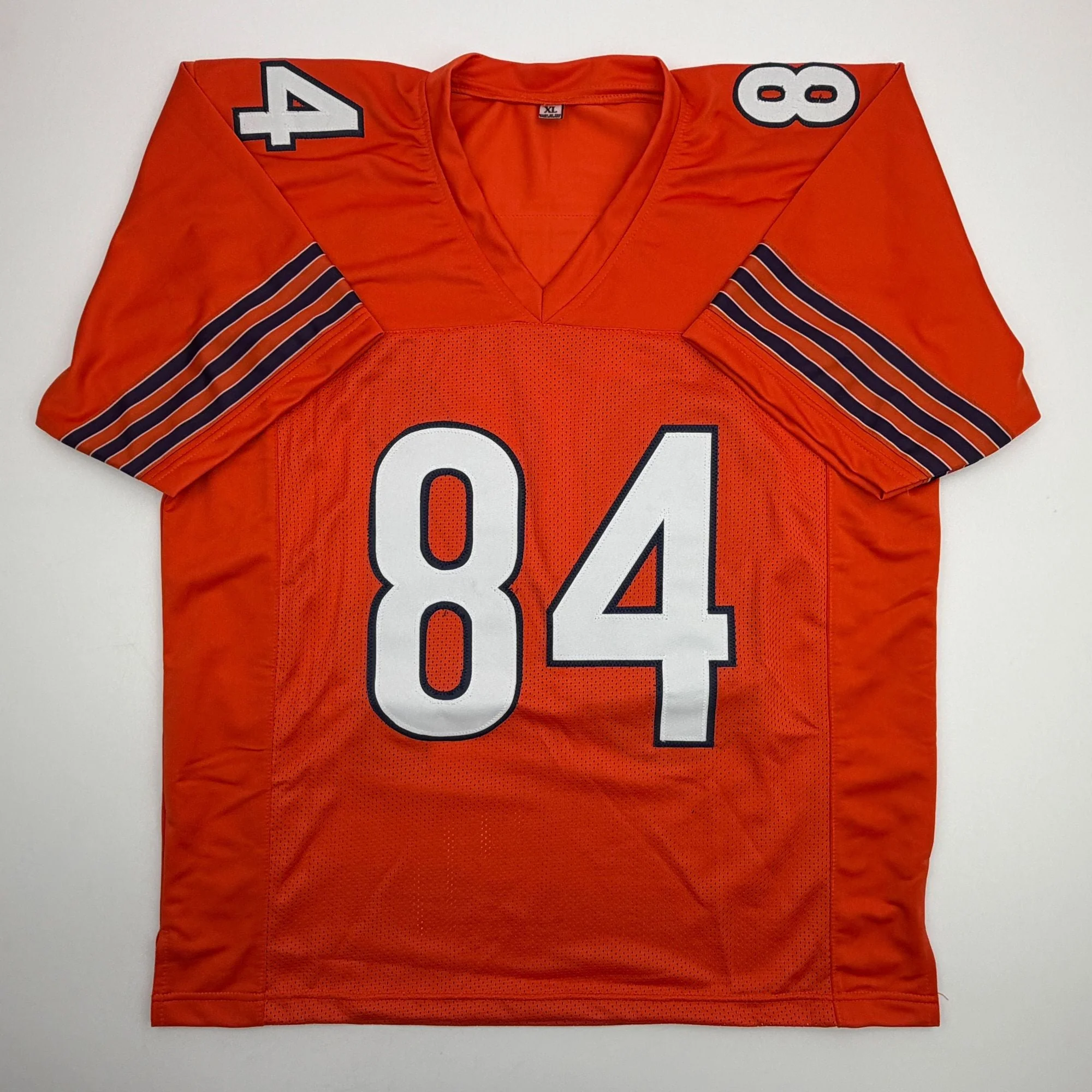 Autographed/Signed Colston Loveland Chicago Orange Football Jersey Beckett BAS COA - Image 4