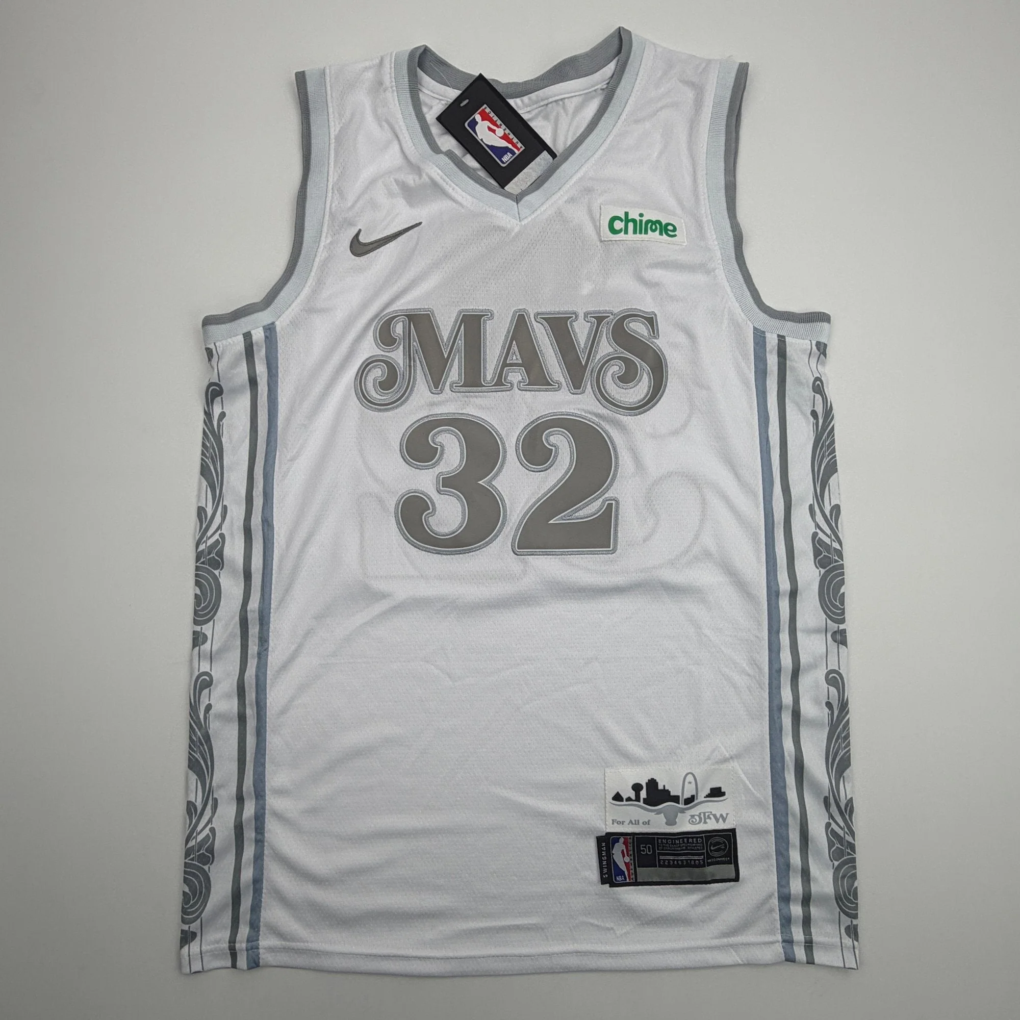 Autographed/Signed Cooper Flagg Dallas Mavericks White City Edition Authentic Basketball Jersey PSA/DNA COA - Image 4