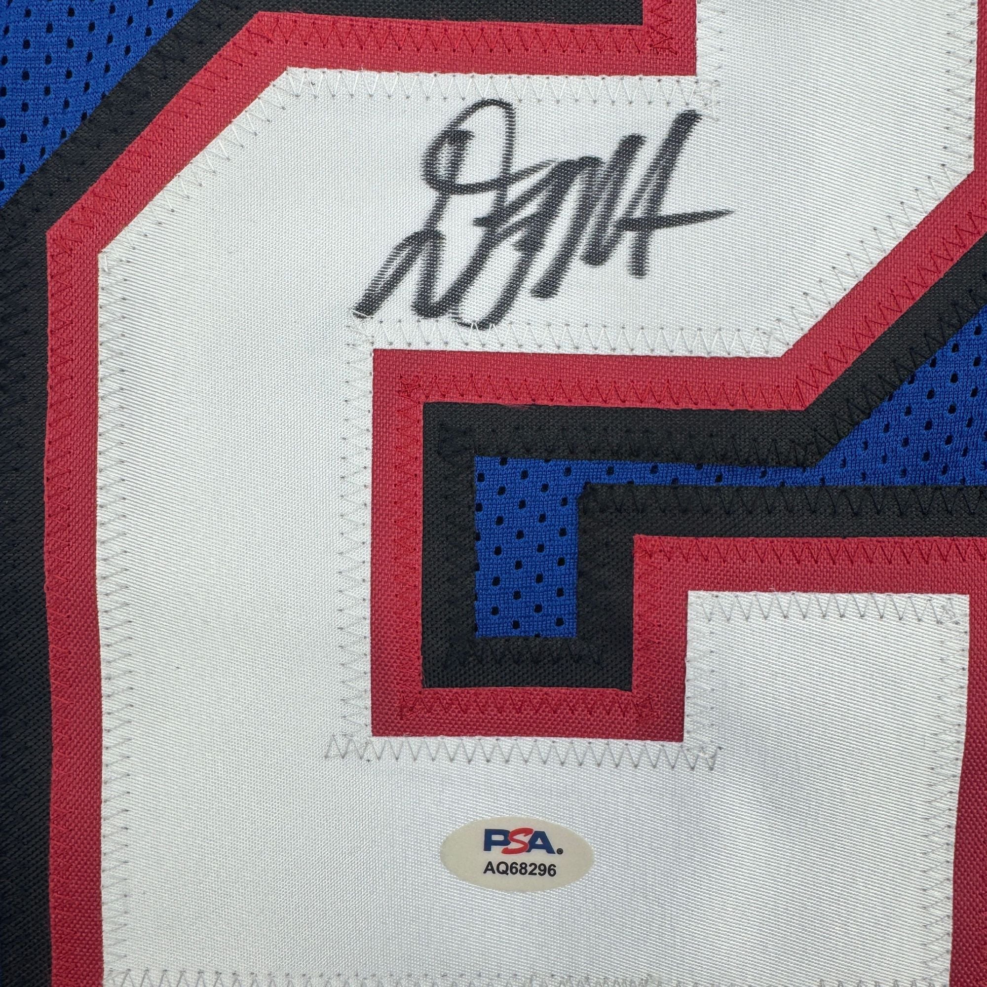 Autographed/Signed D.J. DJ Moore Buffalo Blue Football Jersey PSA/DNA COA - Image 3