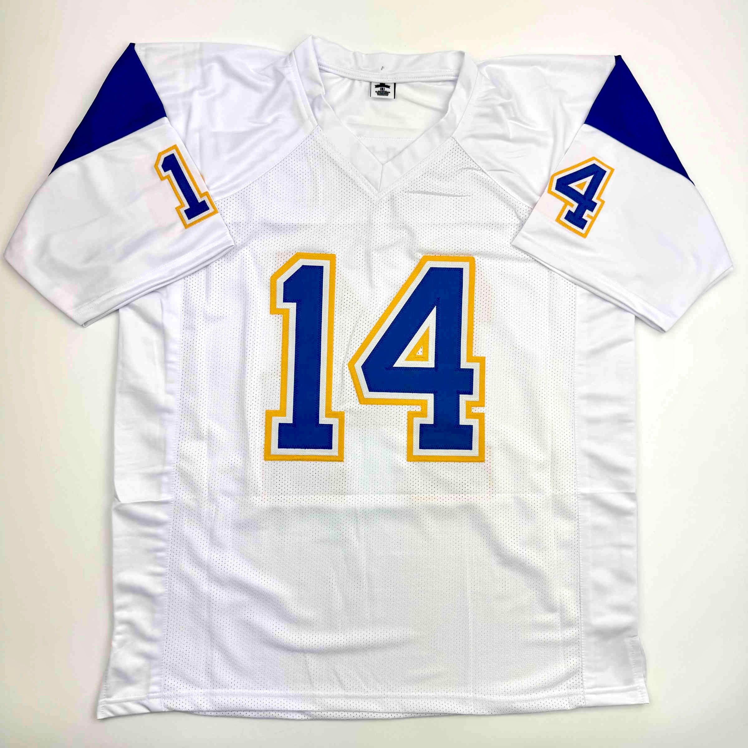 Autographed/Signed Dan Fouts San Diego White Football Jersey Beckett BAS COA - Image 4