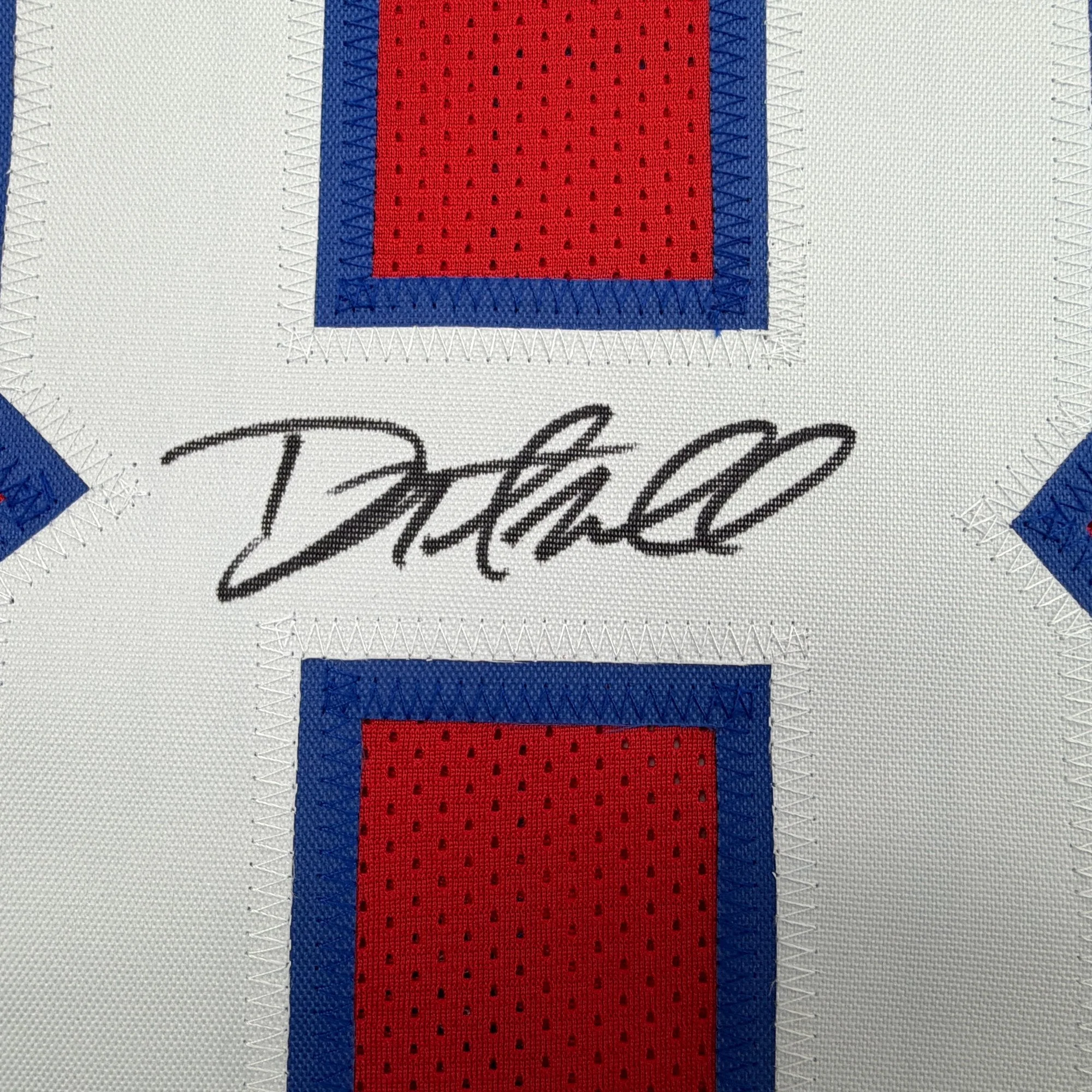 Autographed/Signed Danny Amendola New England Red Retro Football Jersey JSA COA - Image 3