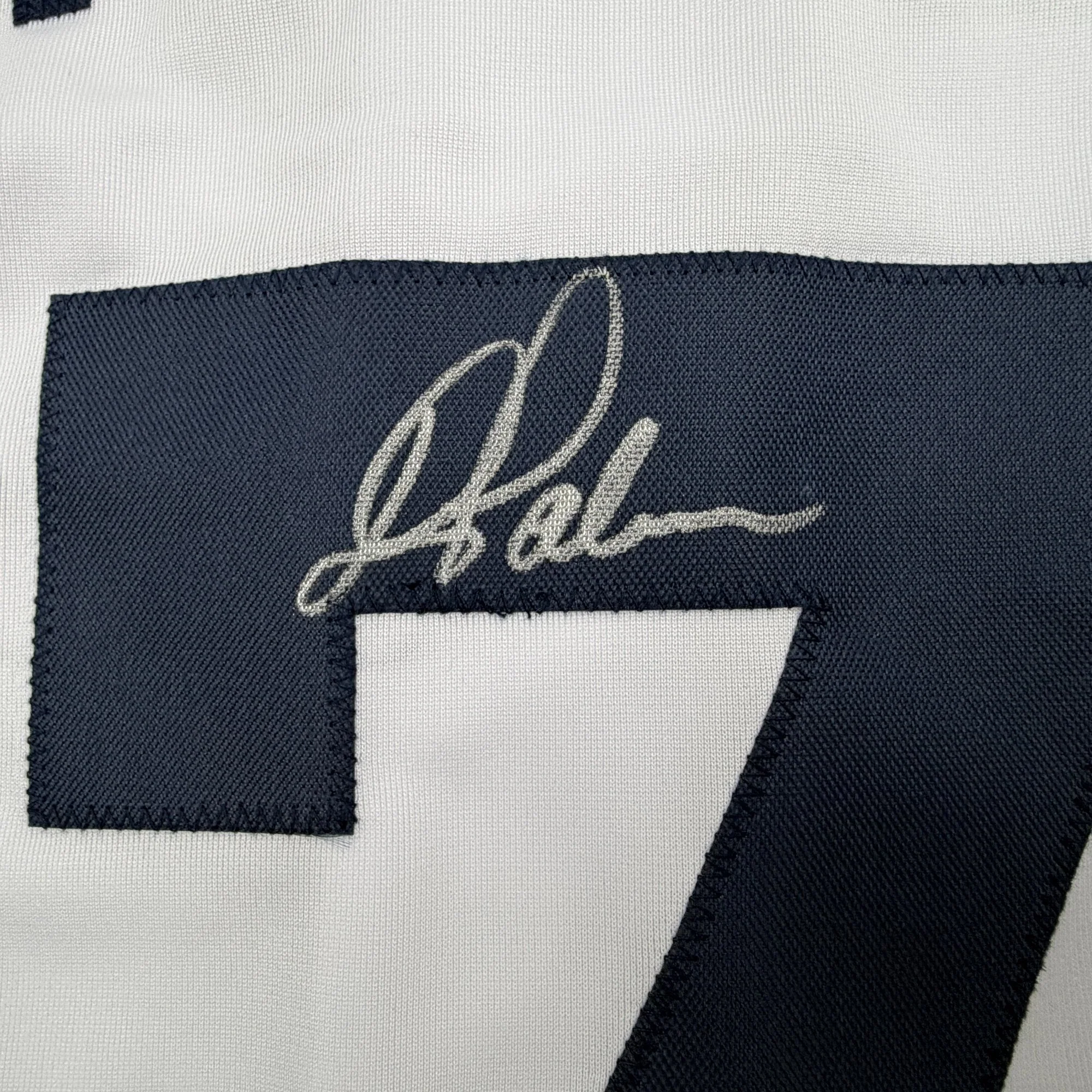 Autographed/Signed Dean Palmer Detroit White Baseball Jersey Beckett BAS COA - Image 3