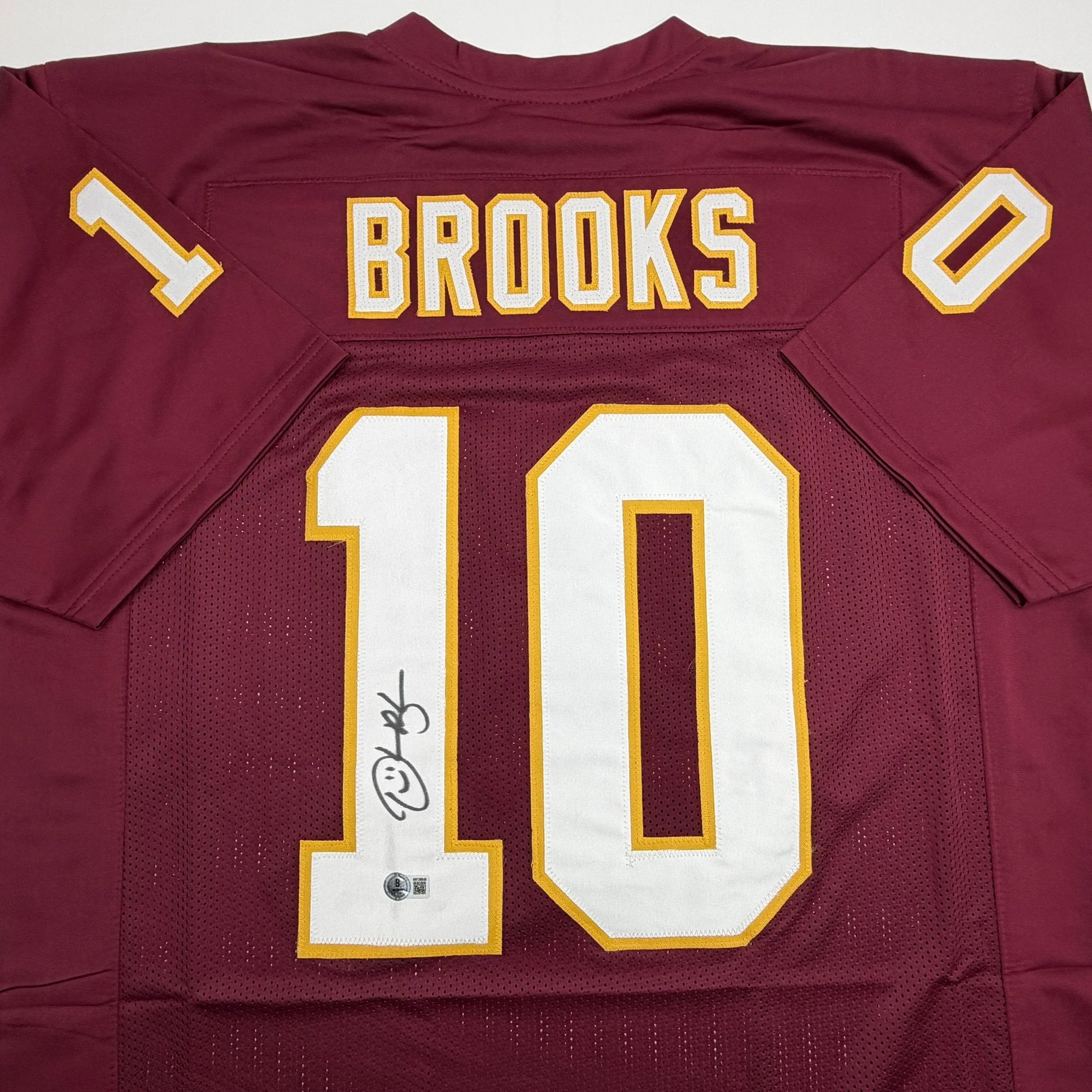 Autographed/Signed Derrick Brooks Florida State FSU Maroon College Football Jersey Beckett BAS COA - Image 2