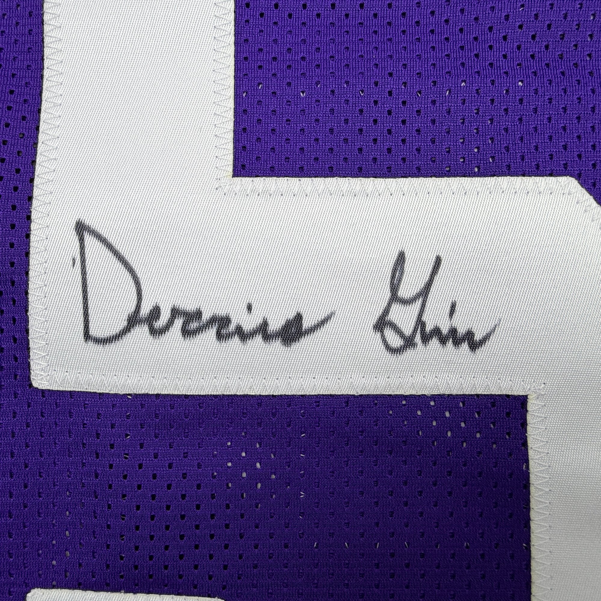 Autographed/Signed Derrius Guice LSU Purple College Football Jersey JSA COA - Image 3