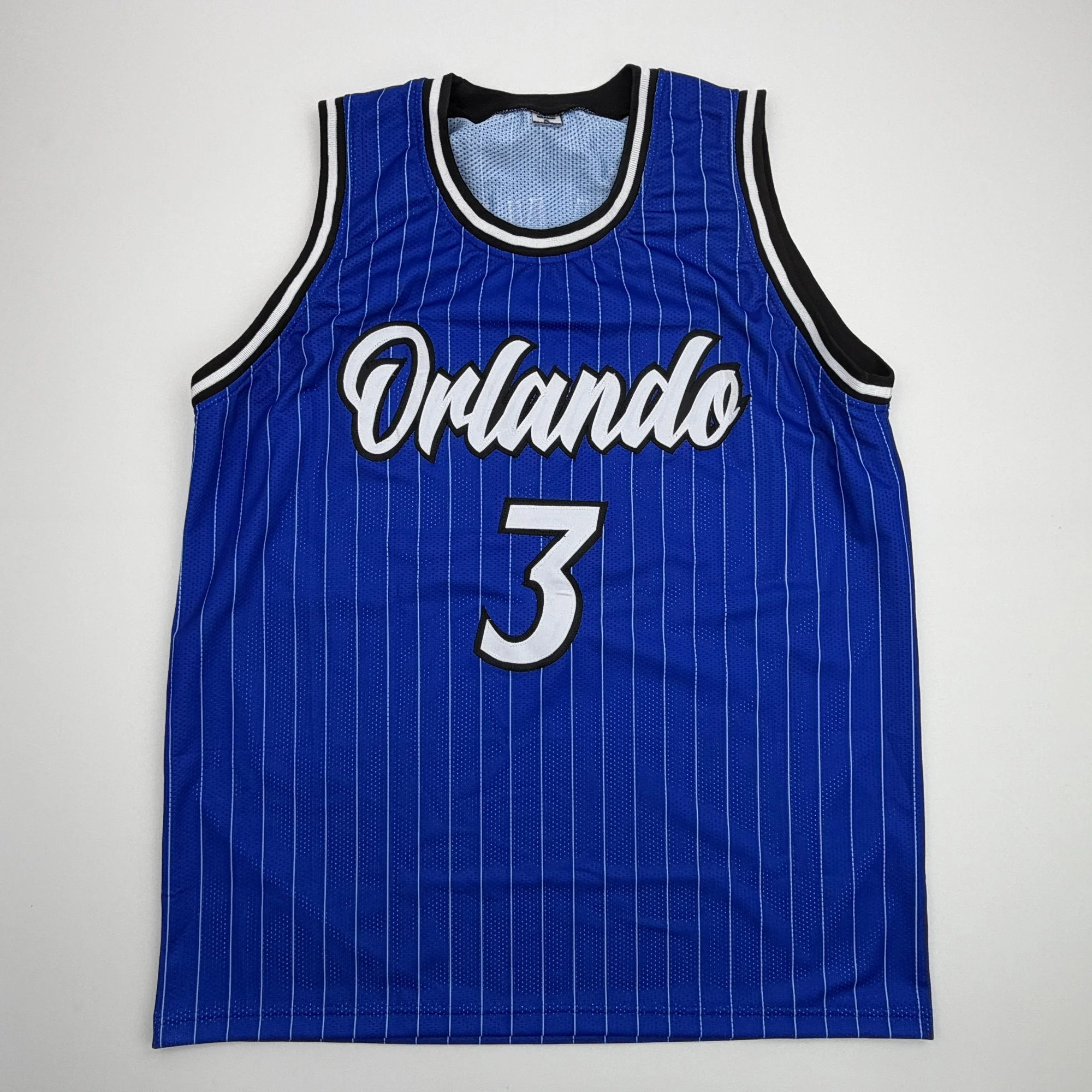Autographed/Signed Desmond Bane Orlando Blue Pinstripe Basketball Jersey Beckett BAS COA - Image 4