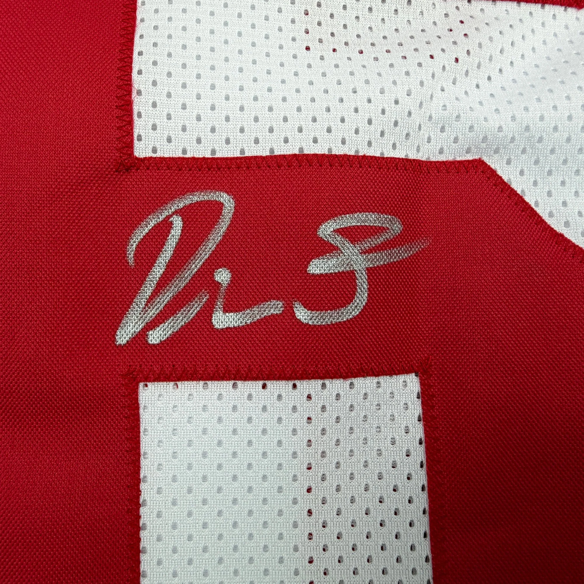 Autographed/Signed Devin Singletary New York White Football Jersey Beckett BAS COA - Image 3