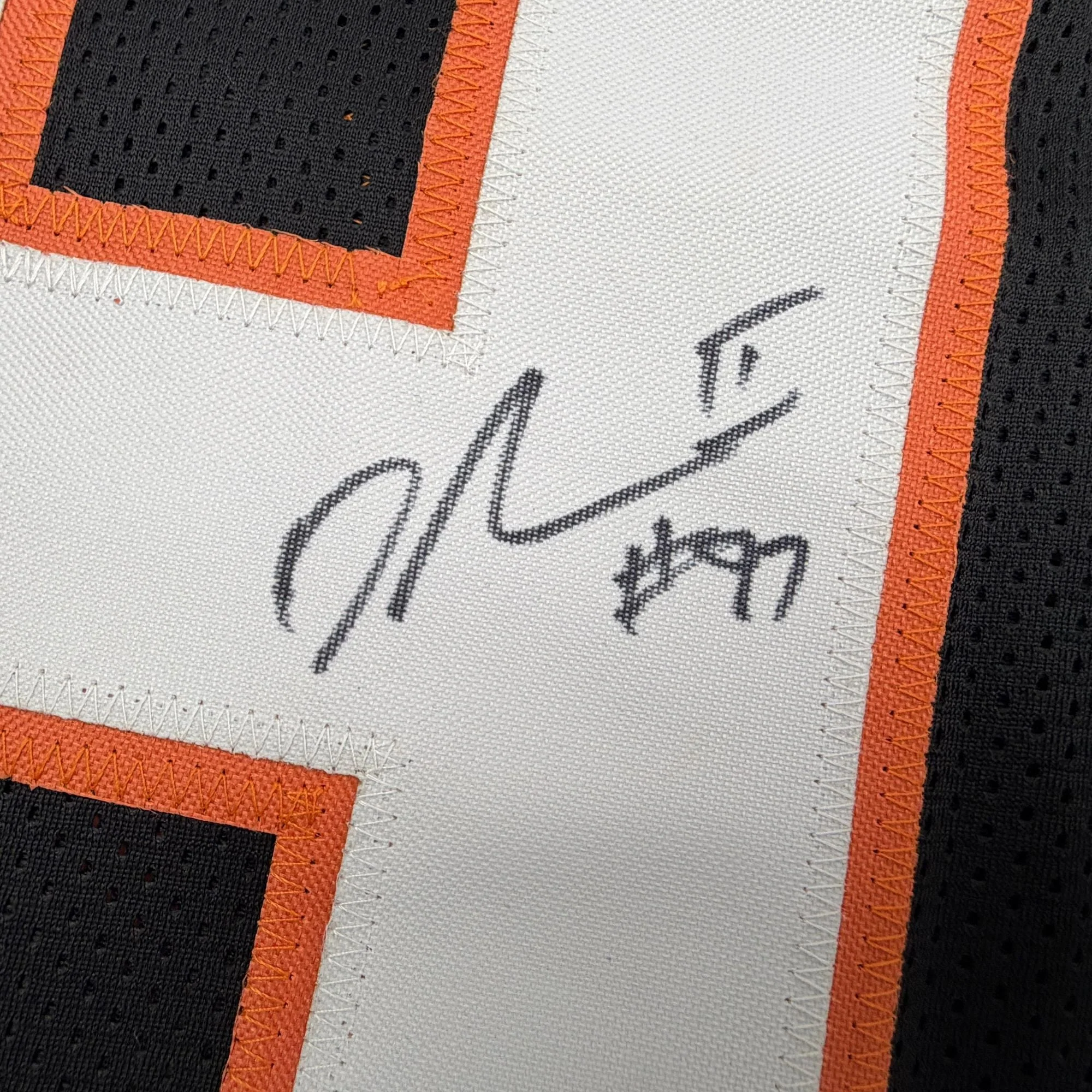 Autographed/Signed Dexter Lawrence II Cincinnati Black Football Jersey Beckett BAS COA - Image 3