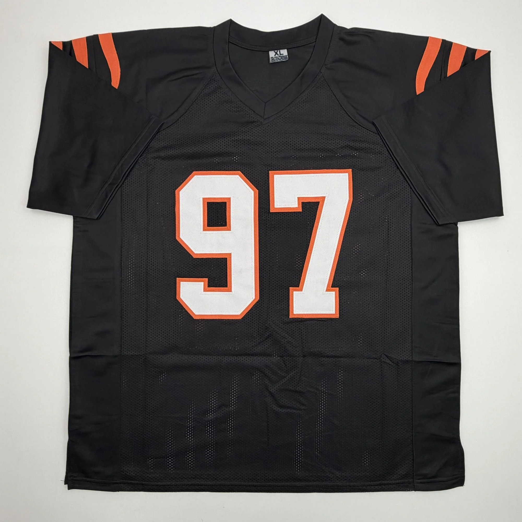Autographed/Signed Dexter Lawrence II Cincinnati Black Football Jersey Beckett BAS COA - Image 4