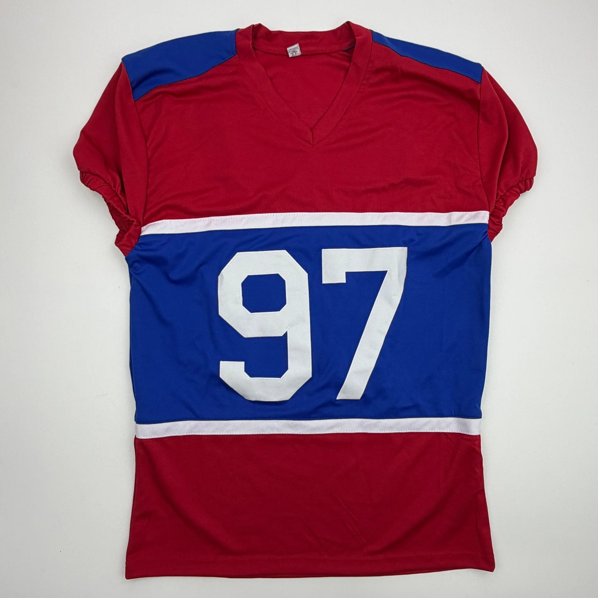 Autographed/Signed Dexter Lawrence II New York Retro Century Red Pro Cut Football Jersey Beckett BAS COA - Image 4