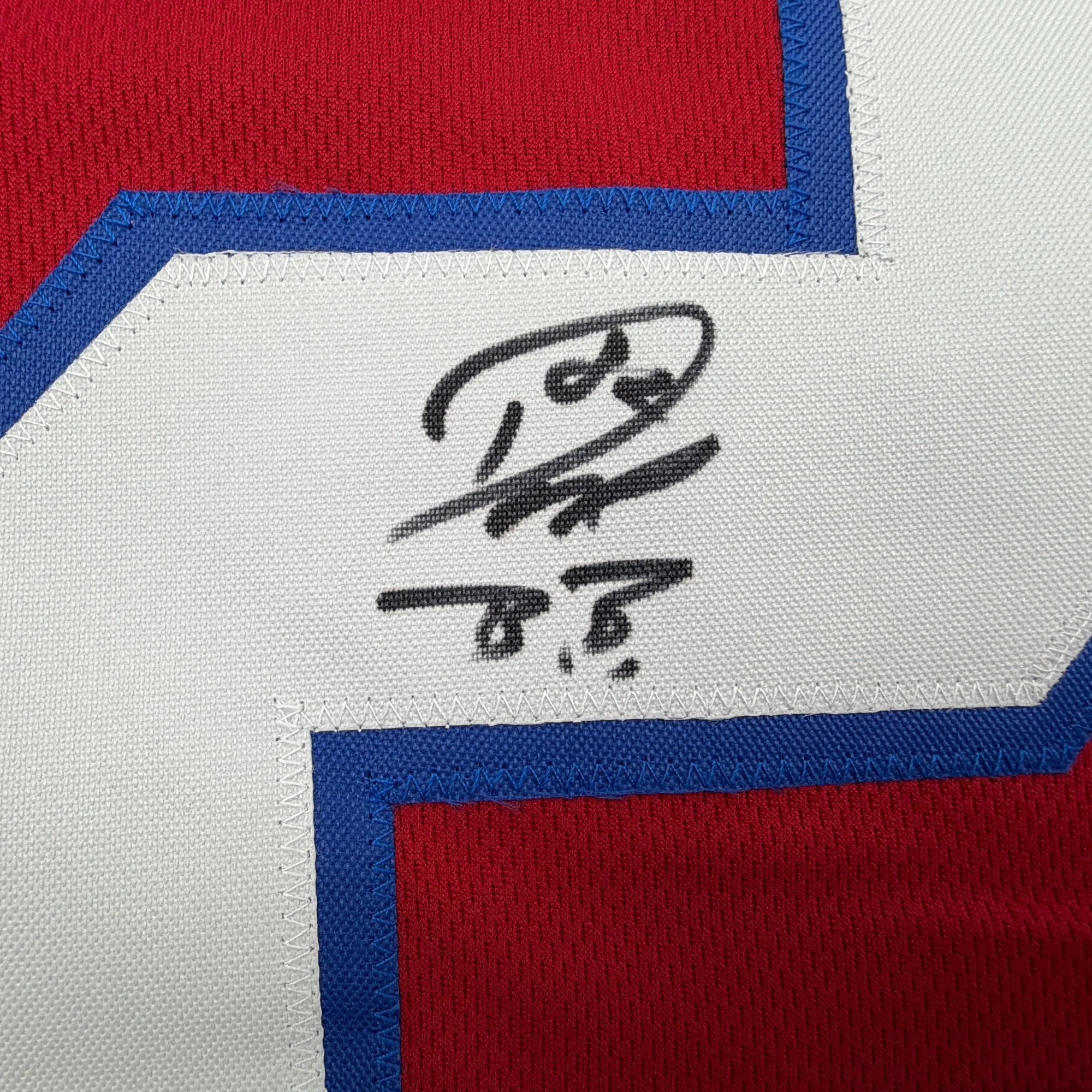 Autographed/Signed Don Beebe Buffalo Red Football Jersey JSA COA - Image 3