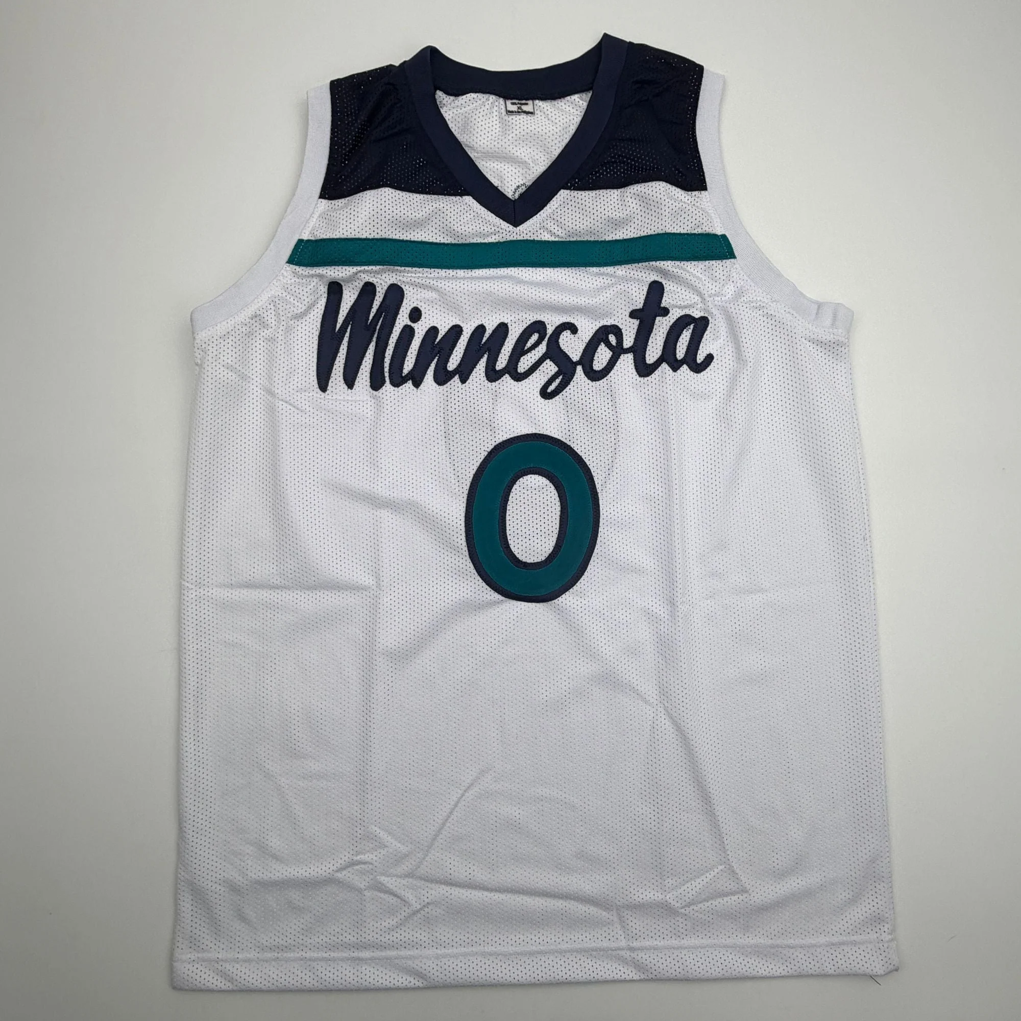 Autographed/Signed Donte Divincenzo Minnesota White Basketball Jersey Beckett BAS COA - Image 4