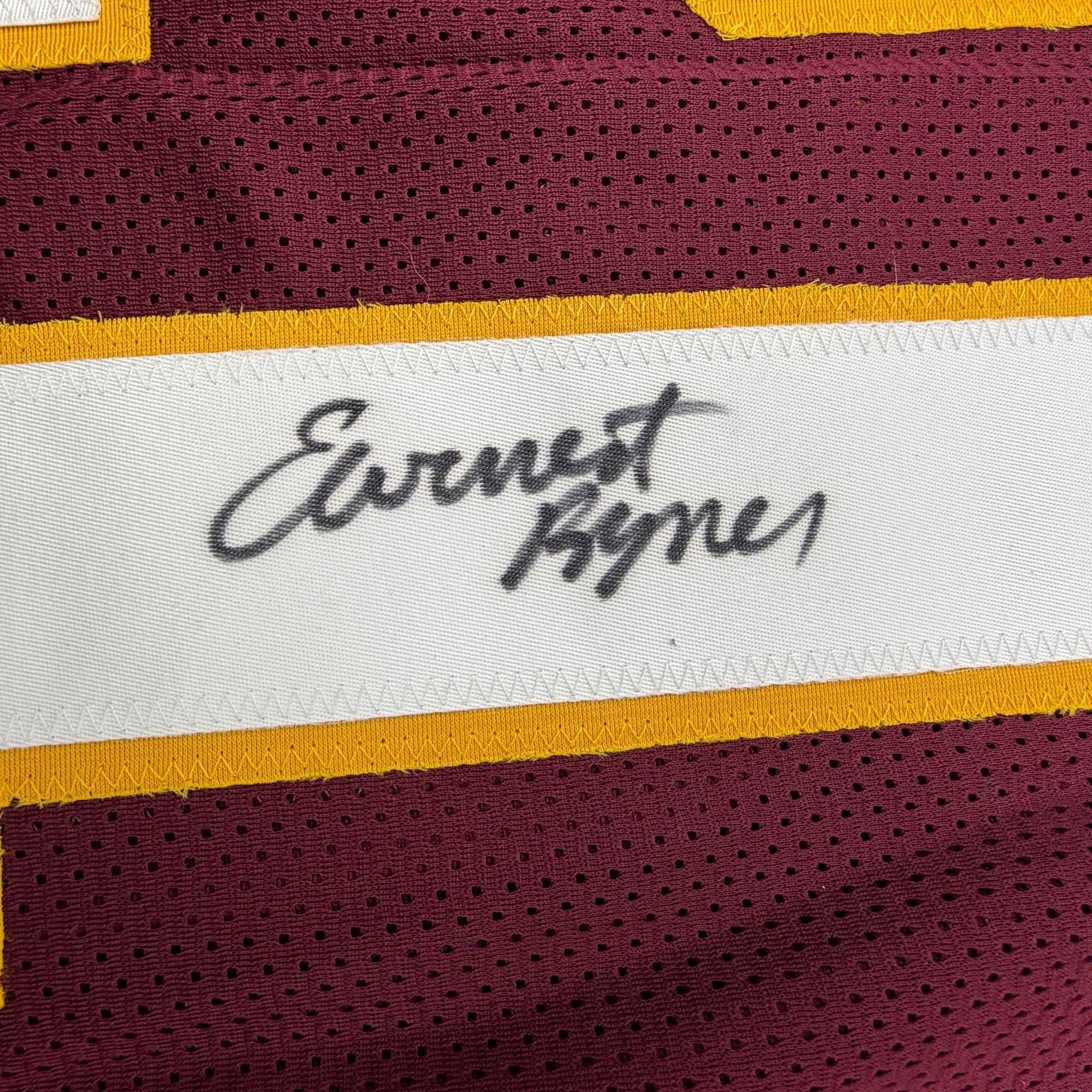 Autographed/Signed Earnest Byner Washington Maroon Football Jersey JSA COA - Image 3