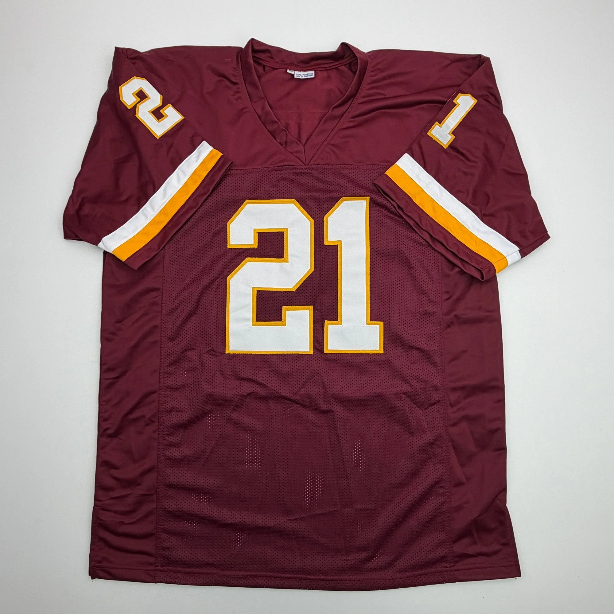 Autographed/Signed Earnest Byner Washington Maroon Football Jersey JSA COA - Image 4