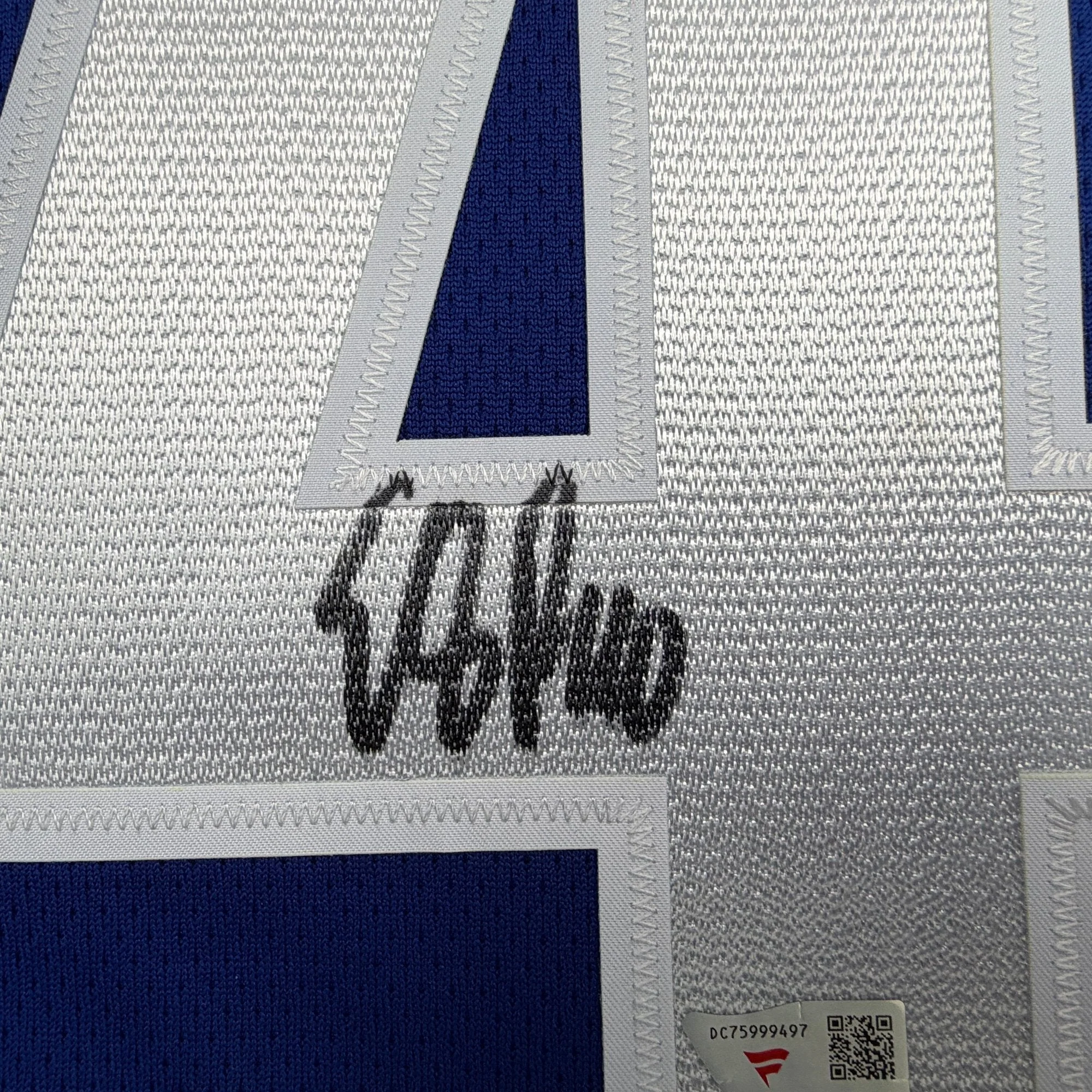 Autographed/Signed Elias Pettersson Vancouver Canucks Blue Authentic Hockey Jersey Fanatics COA - Image 3