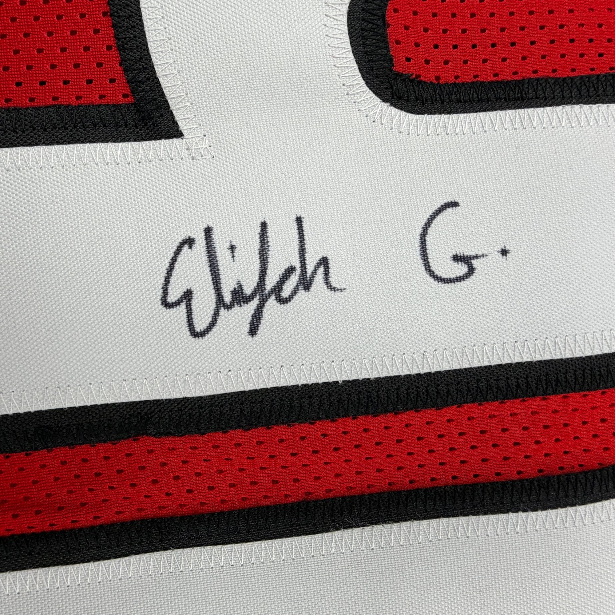 Autographed/Signed Elijah Griffin Georgia Red College Football Jersey JSA COA - Image 3
