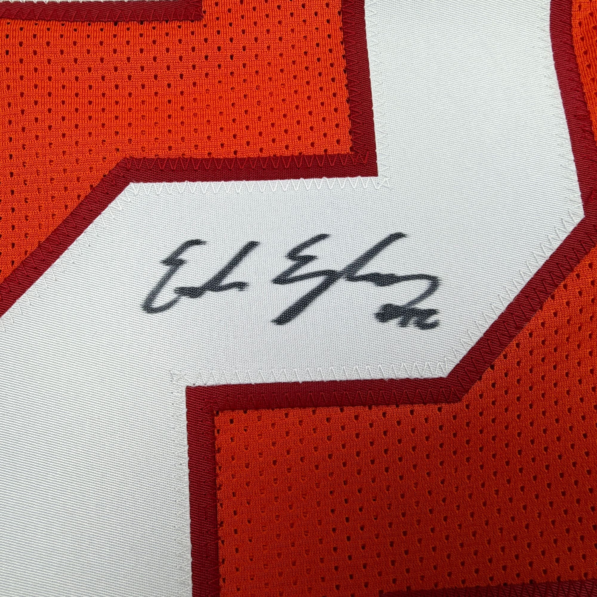 Autographed/Signed Emeka Egbuka Tampa Bay Orange Creamsicle Football Jersey Beckett BAS COA - Image 3