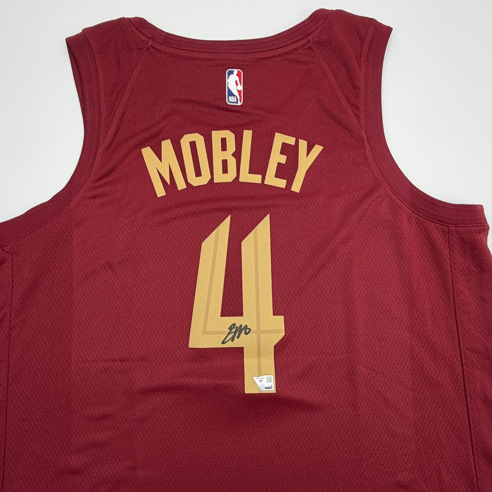 Autographed/Signed Evan Mobley Cleveland Cavaliers Maroon Authentic Basketball Jersey Fanatics COA - Image 2