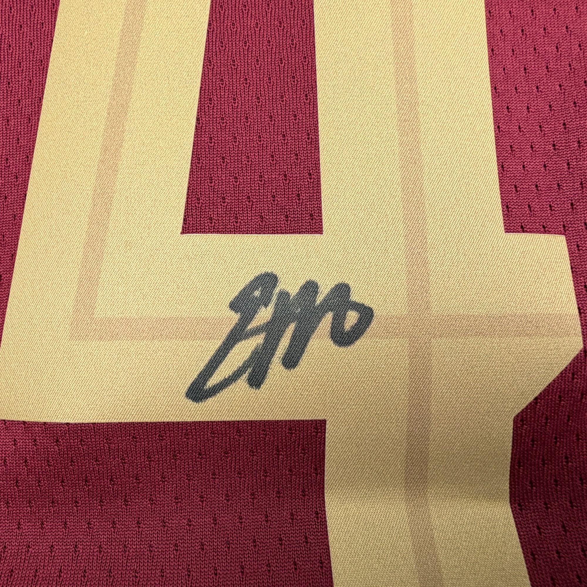 Autographed/Signed Evan Mobley Cleveland Cavaliers Maroon Authentic Basketball Jersey Fanatics COA - Image 3
