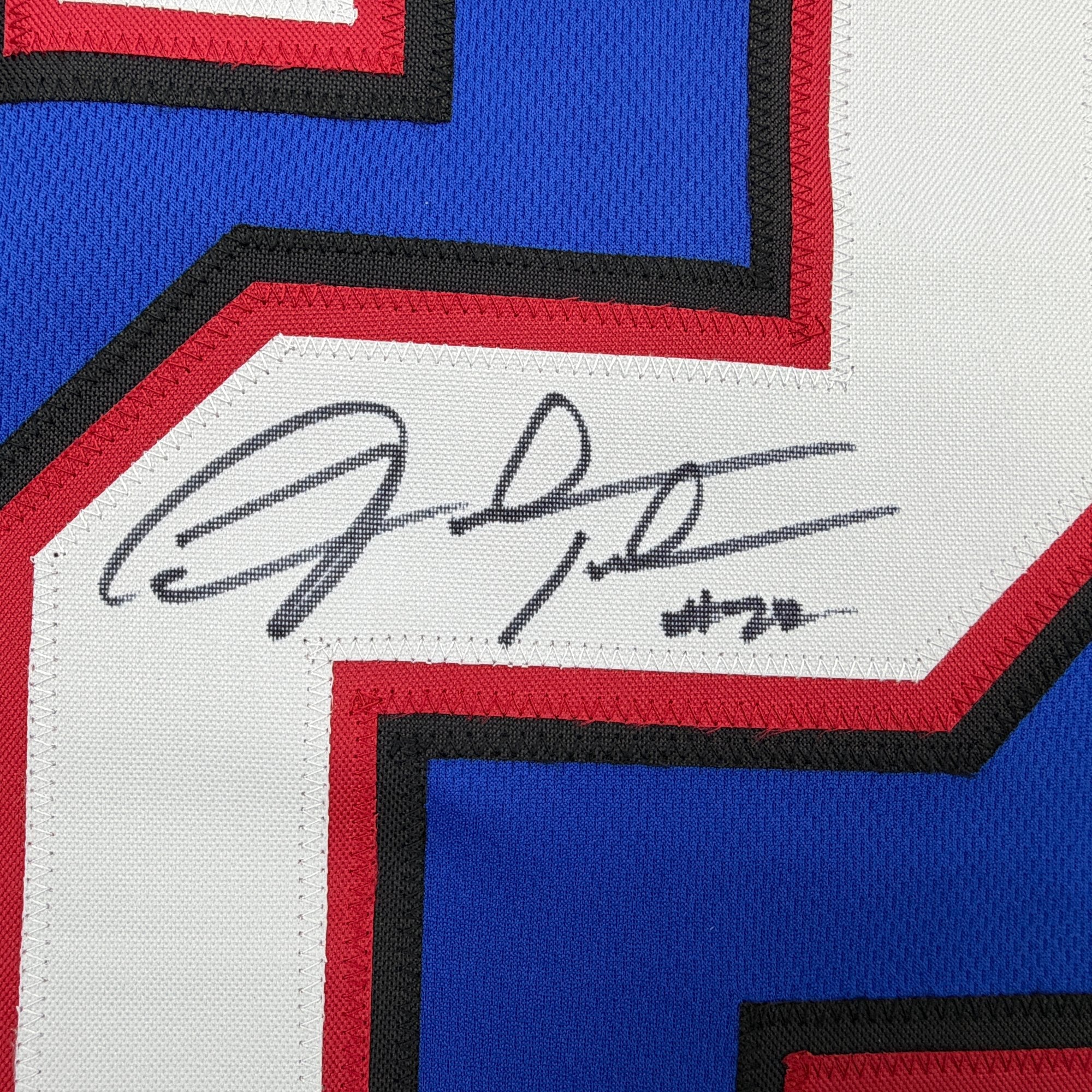 Autographed/Signed Fred Jackson Buffalo Blue Football Jersey JSA COA - Image 3